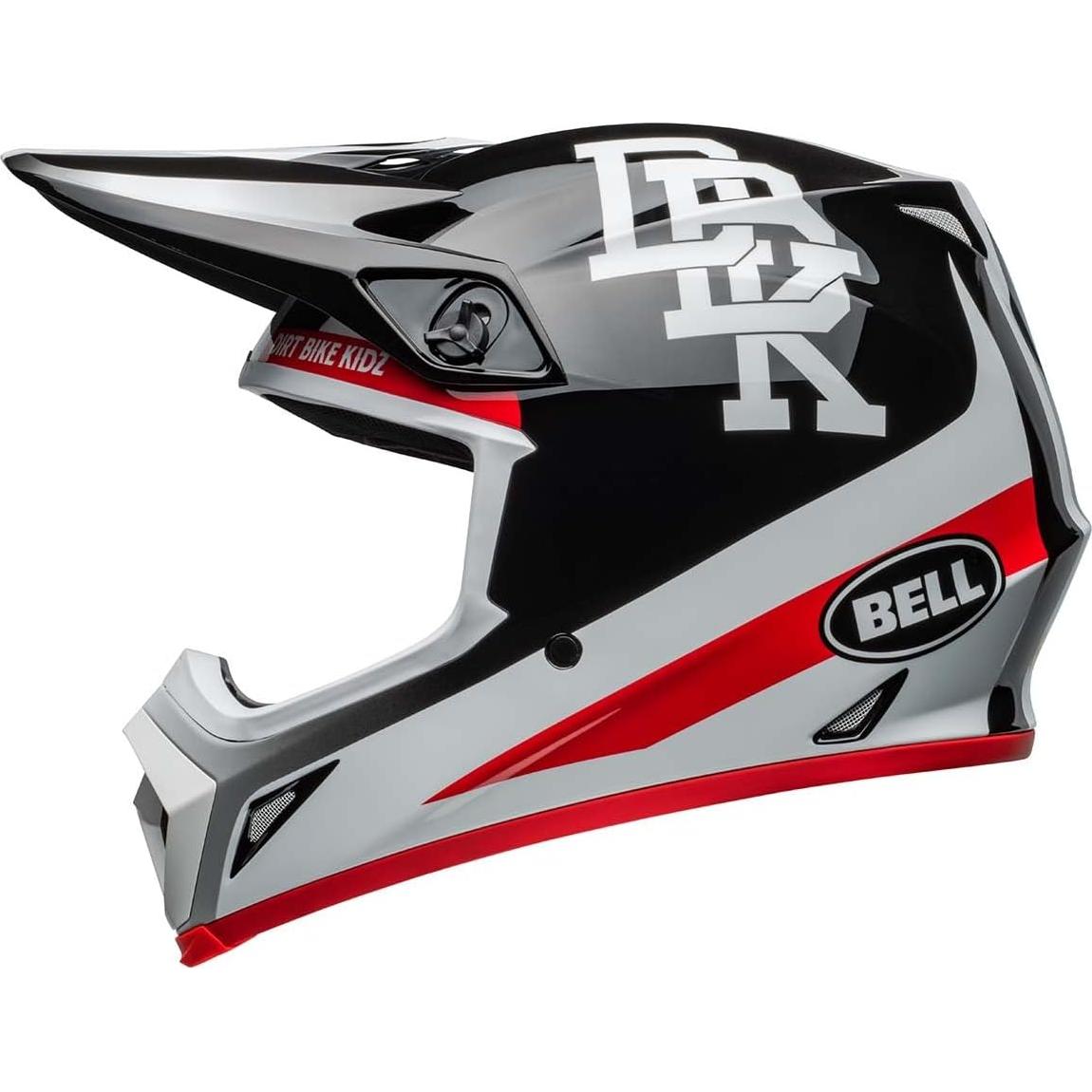 Casco de Motocross BELL MX-9 MIPS Negro/Blanco