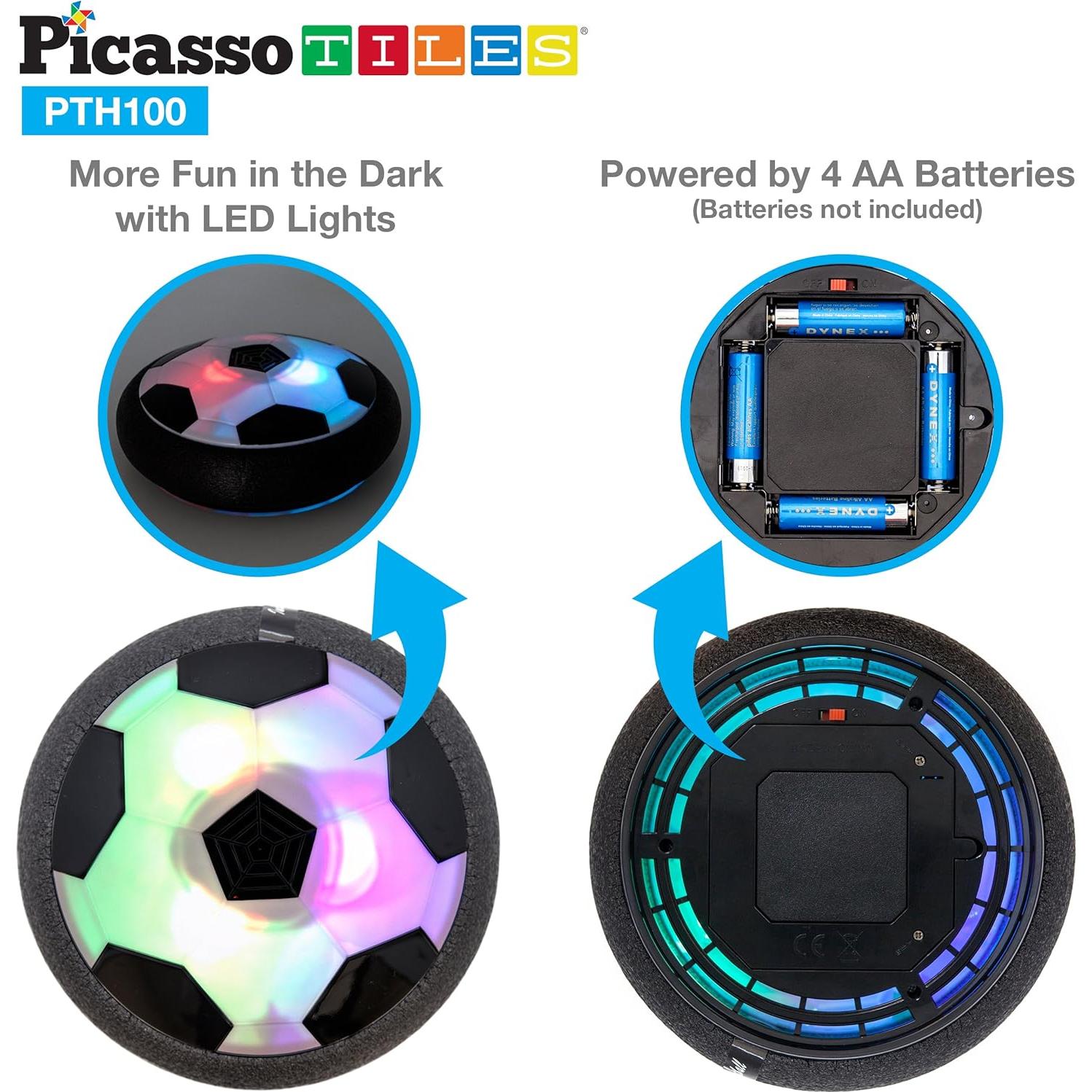 Balón Flotante de Fútbol PicassoTiles PTH100 con Luz LED