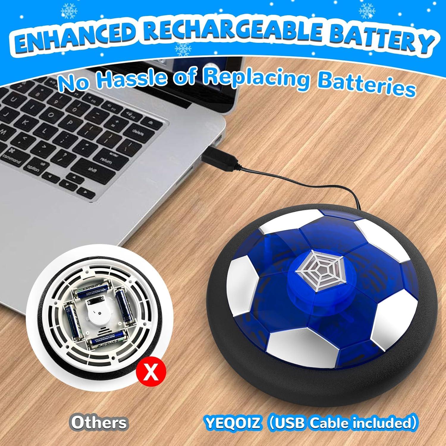 Pelota de Fútbol Flotante Recargable YEQOIZ para Niños 3-8 Años