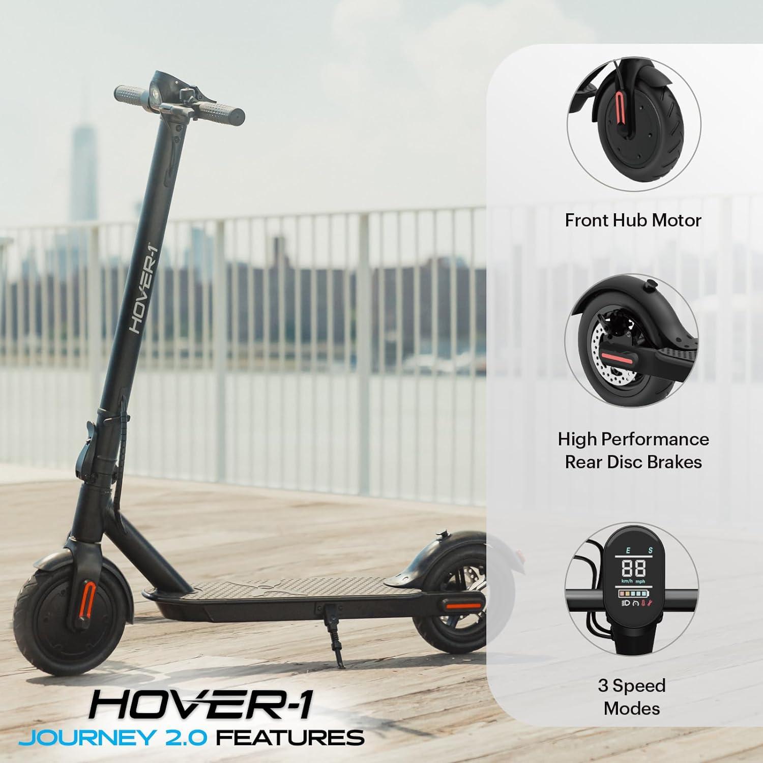 Scooter Eléctrico Plegable Hover-1 Journey 2.0 300W Amarillo