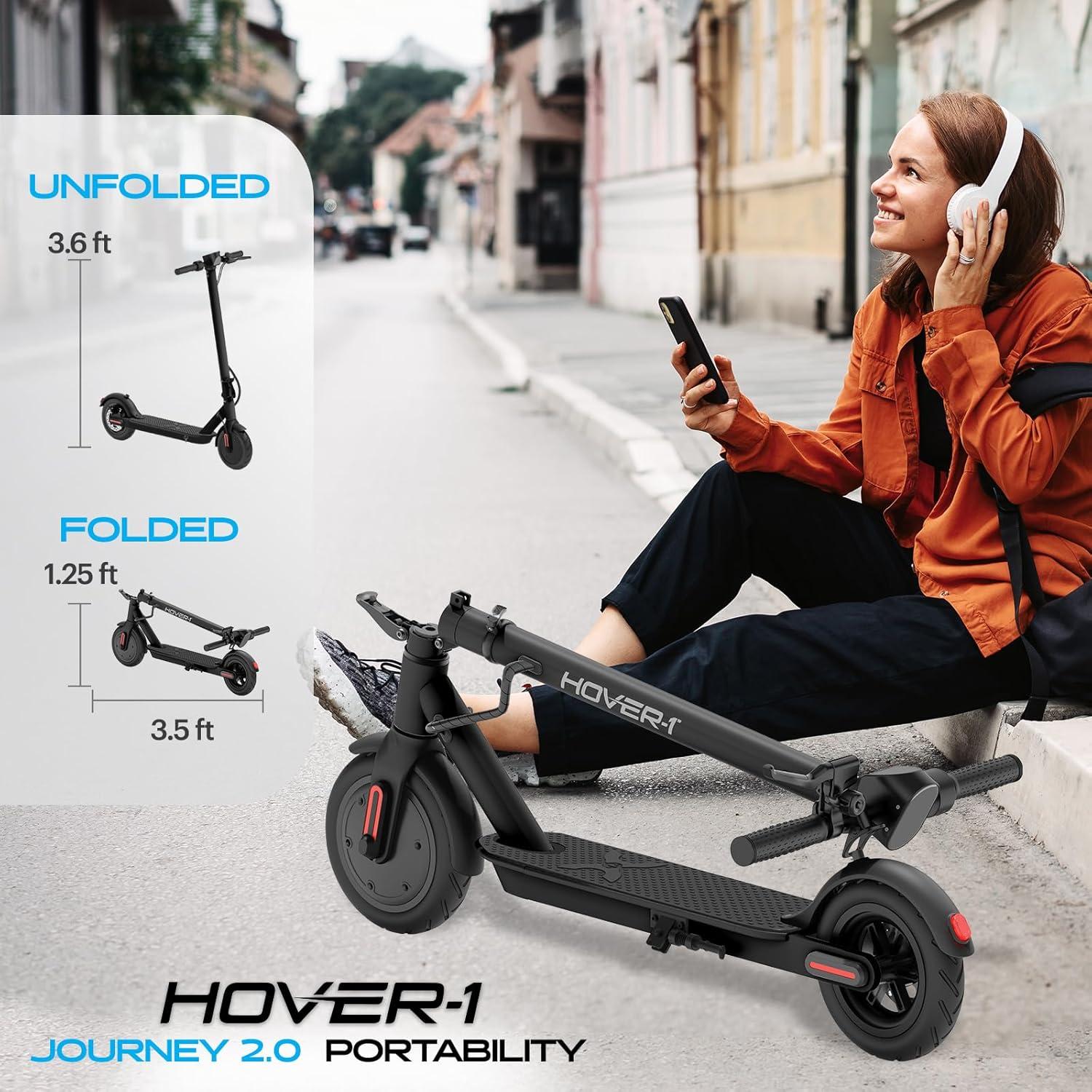 Scooter Eléctrico Plegable Hover-1 Journey 2.0 300W Amarillo