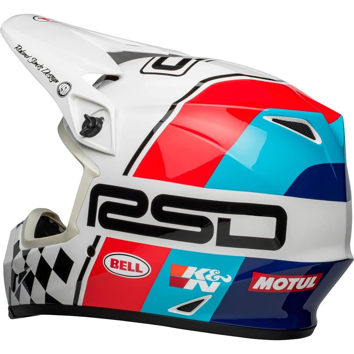 Casco de Motocross BELL MX-9 MIPS XX-Large Negro/Blanco
