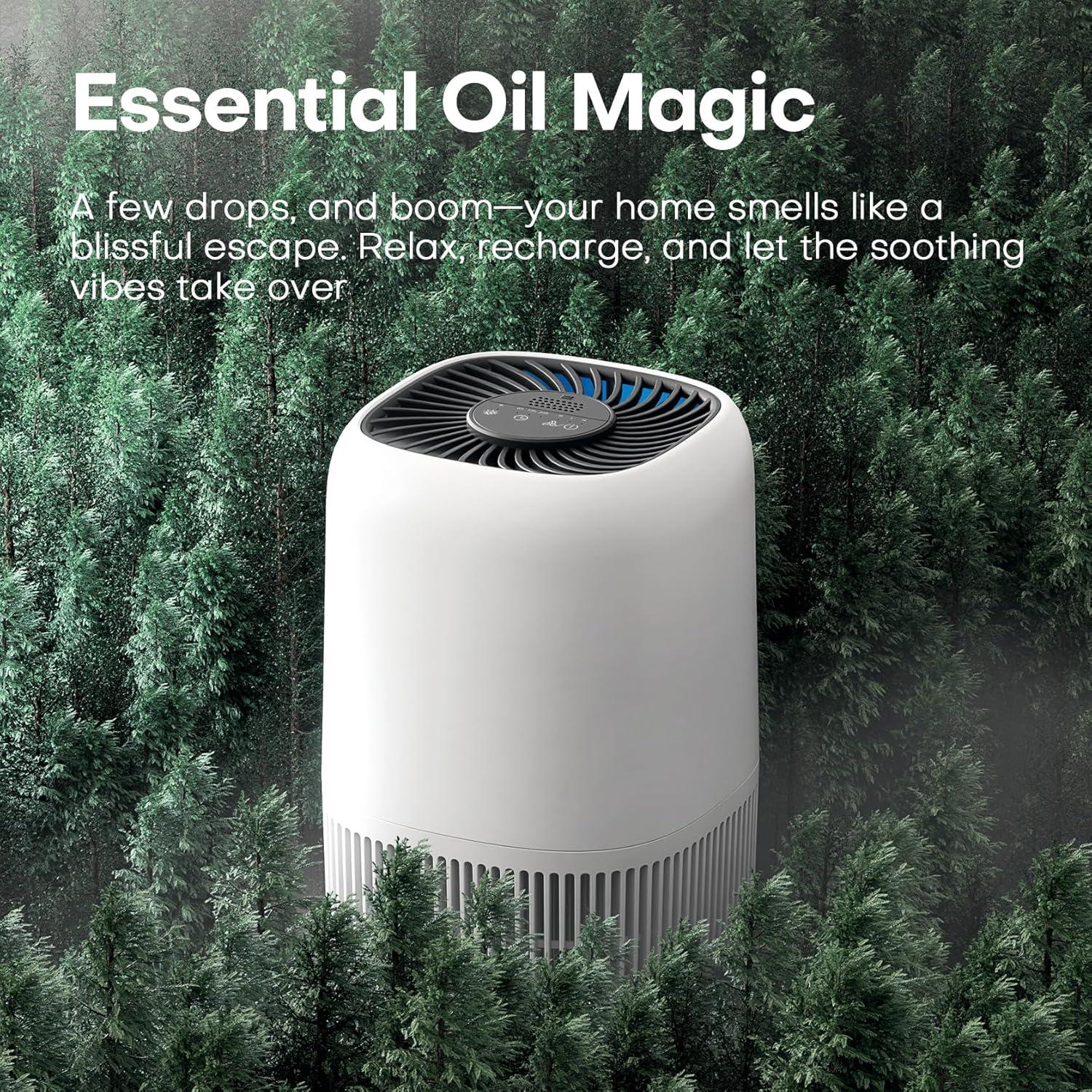 Purificador de Aire HEPA VOOPNU Blanco 99.8 m² Silencioso 22dB