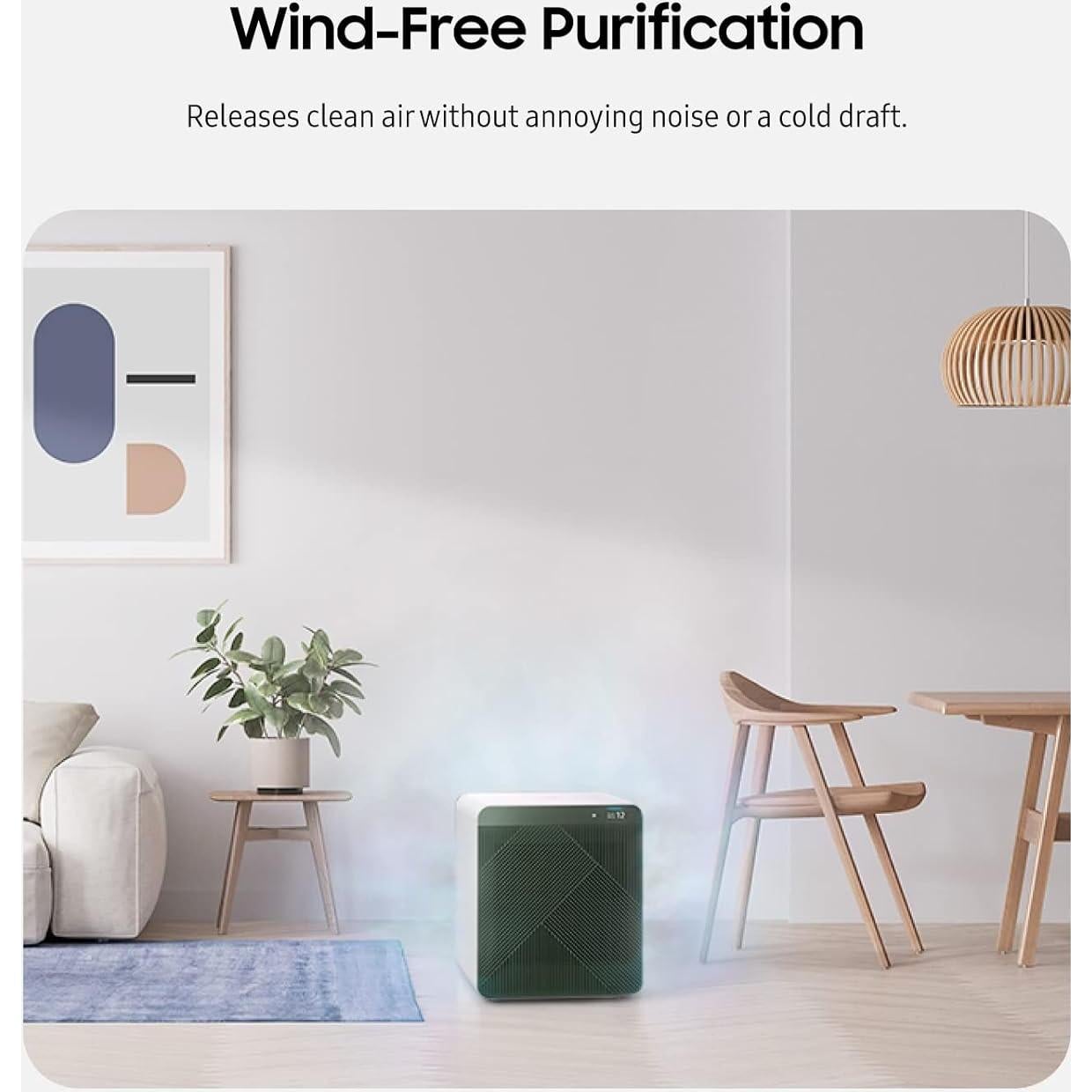 Purificador de Aire Samsung Bespoke Cube HEPA 35W Gris