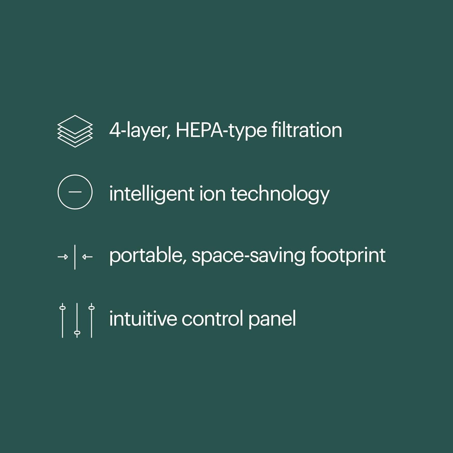 Purificador de Aire Brondell P200, 5 Etapas, HEPA, 52.3 m²