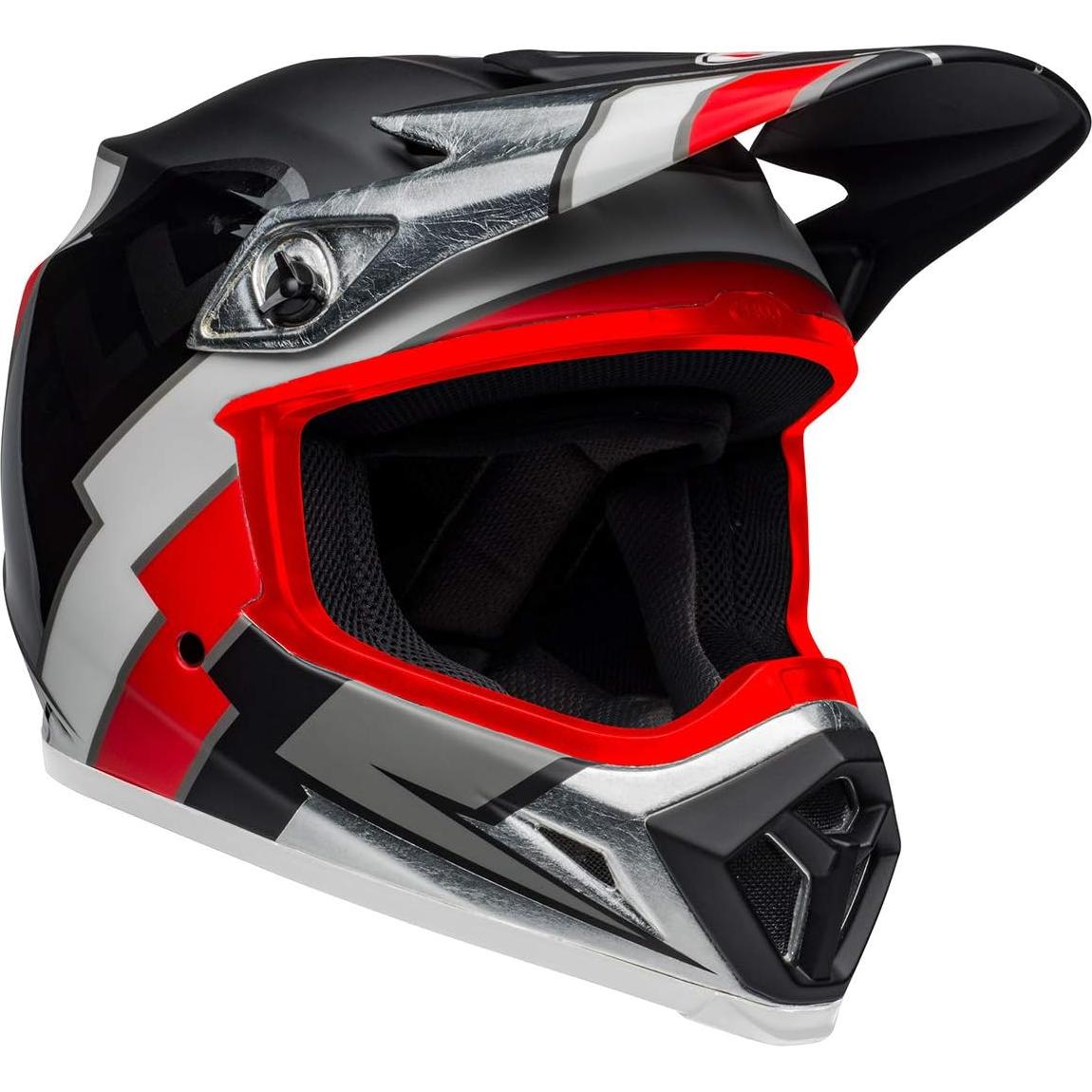 Casco de Motocross BELL MX-9 MIPS Negro/Rojo/Blanco
