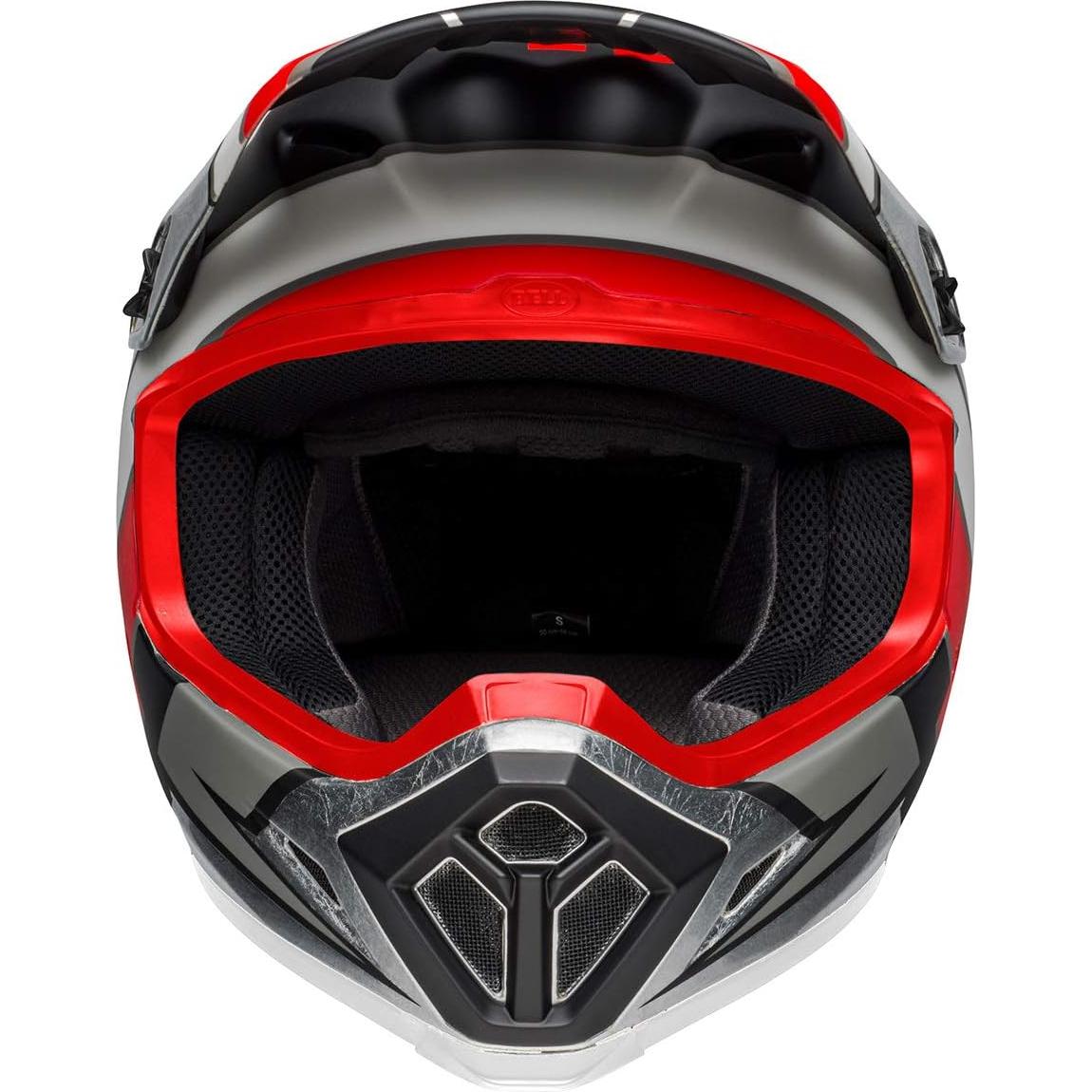 Casco de Motocross BELL MX-9 MIPS Negro/Rojo/Blanco