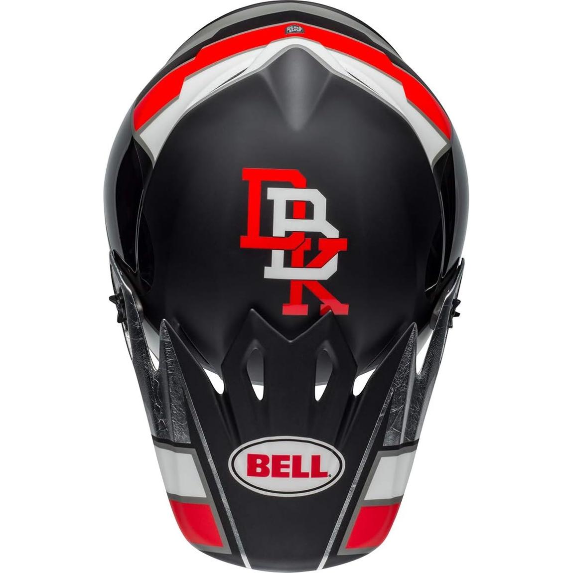 Casco de Motocross BELL MX-9 MIPS Negro/Rojo/Blanco