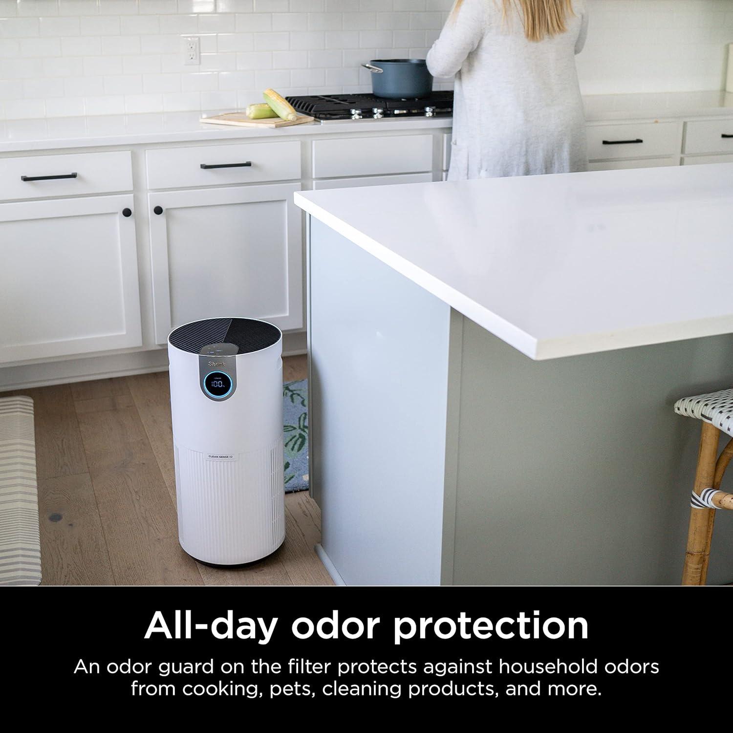 Air Purifier for Home Large Room, Clean Sense Technology, HEPA Air Filter, 1000 Sq Ft, Kitchen, Filters Smoke, Captures 99.98% of Particles, Pet Dander, Pollutants, Dust, Allergens, HP201