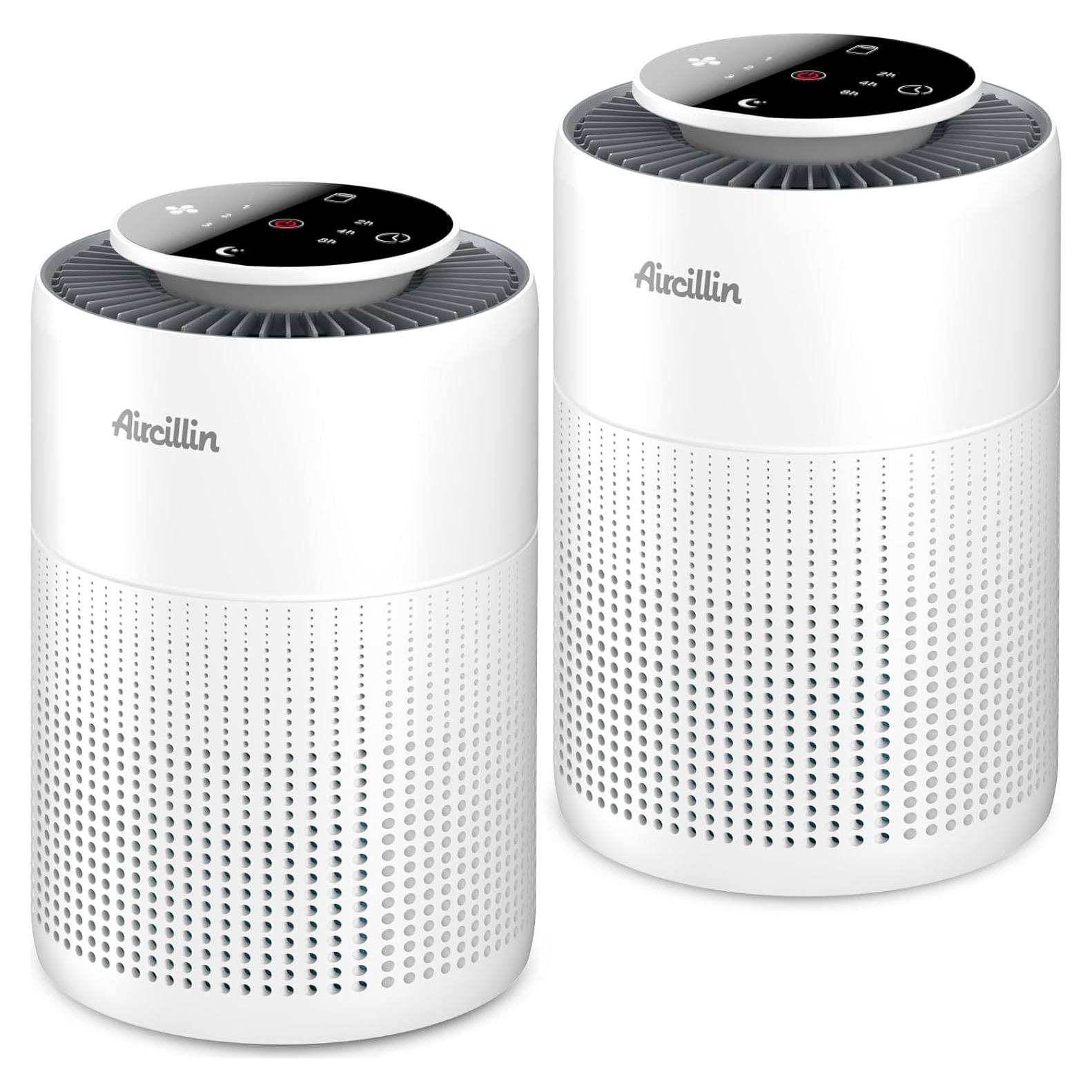 Paquete de 2 Purificadores de Aire Aircillin AP070B HEPA 24dB