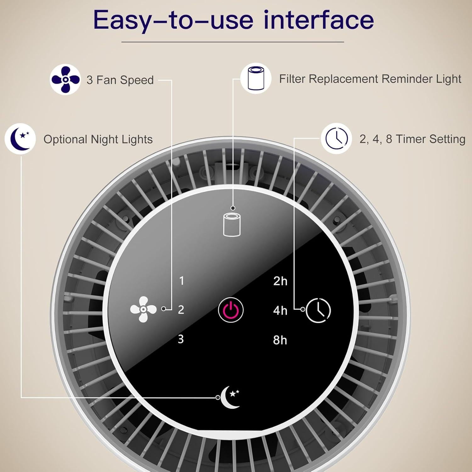 Paquete de 2 Purificadores de Aire Aircillin AP070B HEPA 24dB