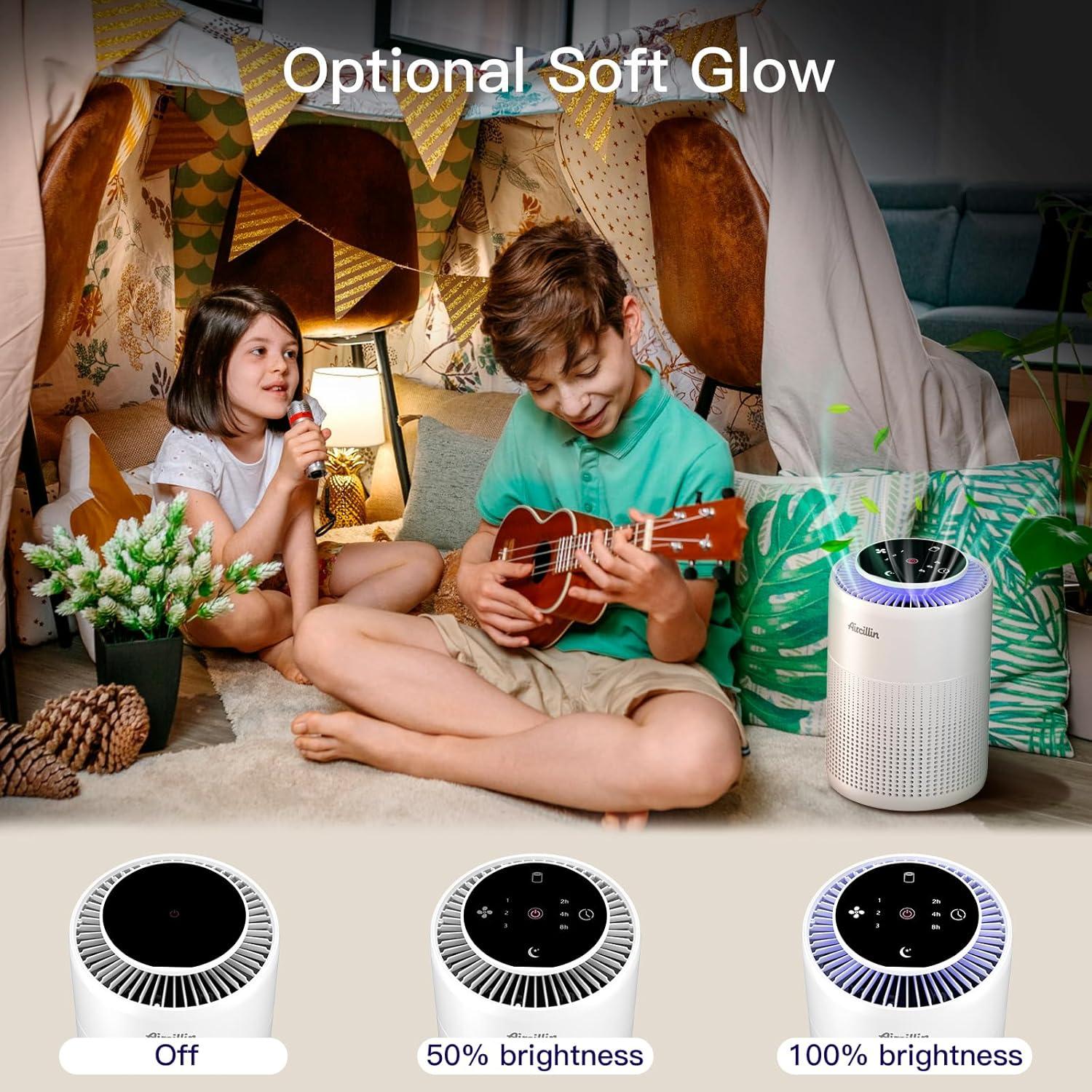 Paquete de 2 Purificadores de Aire Aircillin AP070B HEPA 24dB