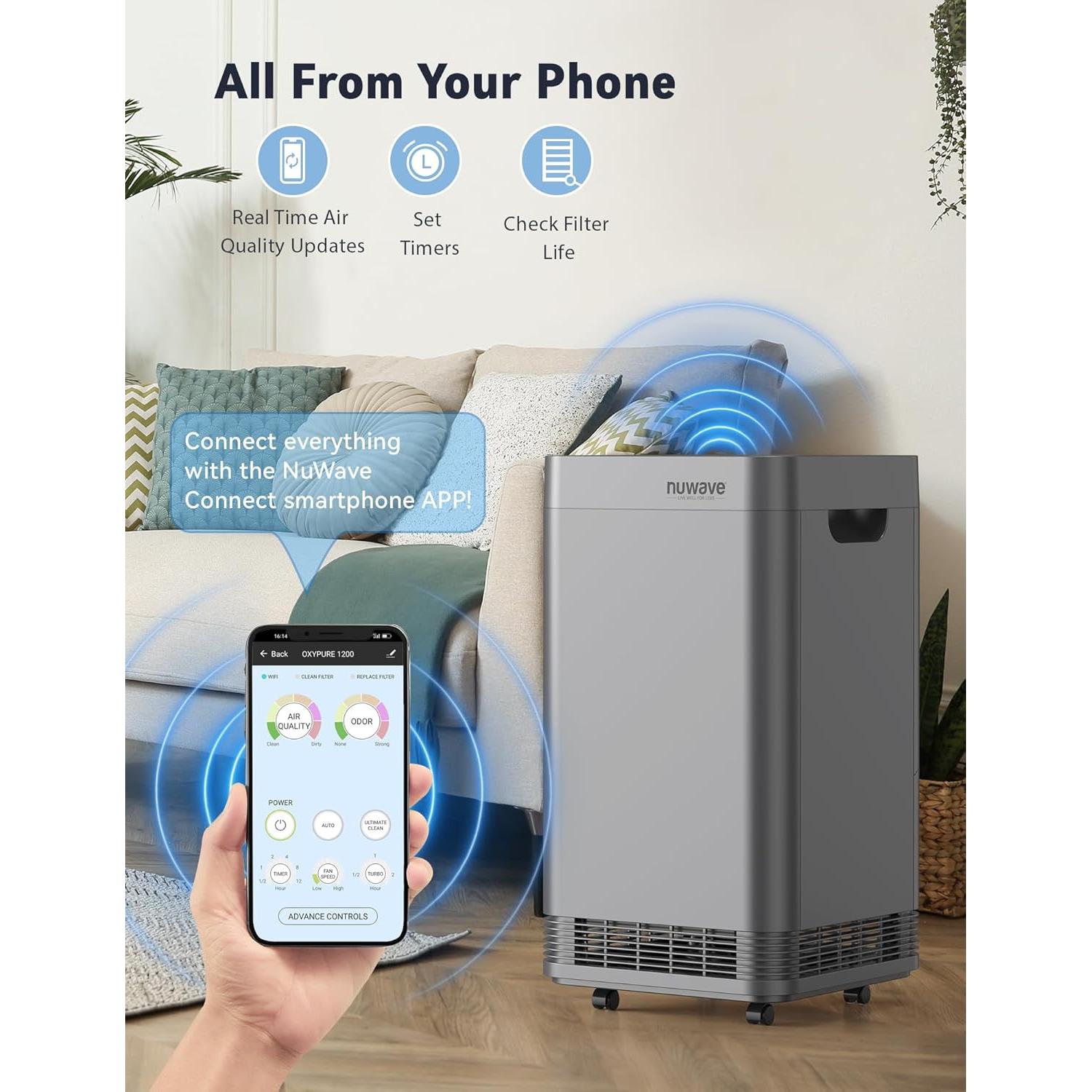 Purificador de Aire Nuwave OxyPure 5 Filtros 273.9 m²