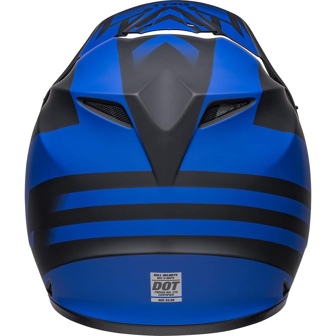 Casco de Motocross BELL MX-9 MIPS Disrupt Negro/Azul