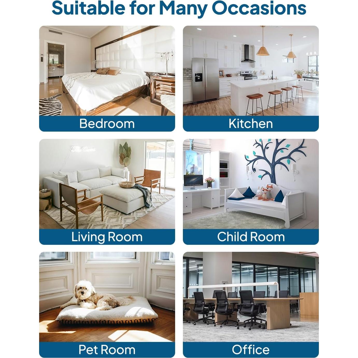 Purificador de Aire Cobectal ZQA-2000B HEPA 3-en-1 Blanco