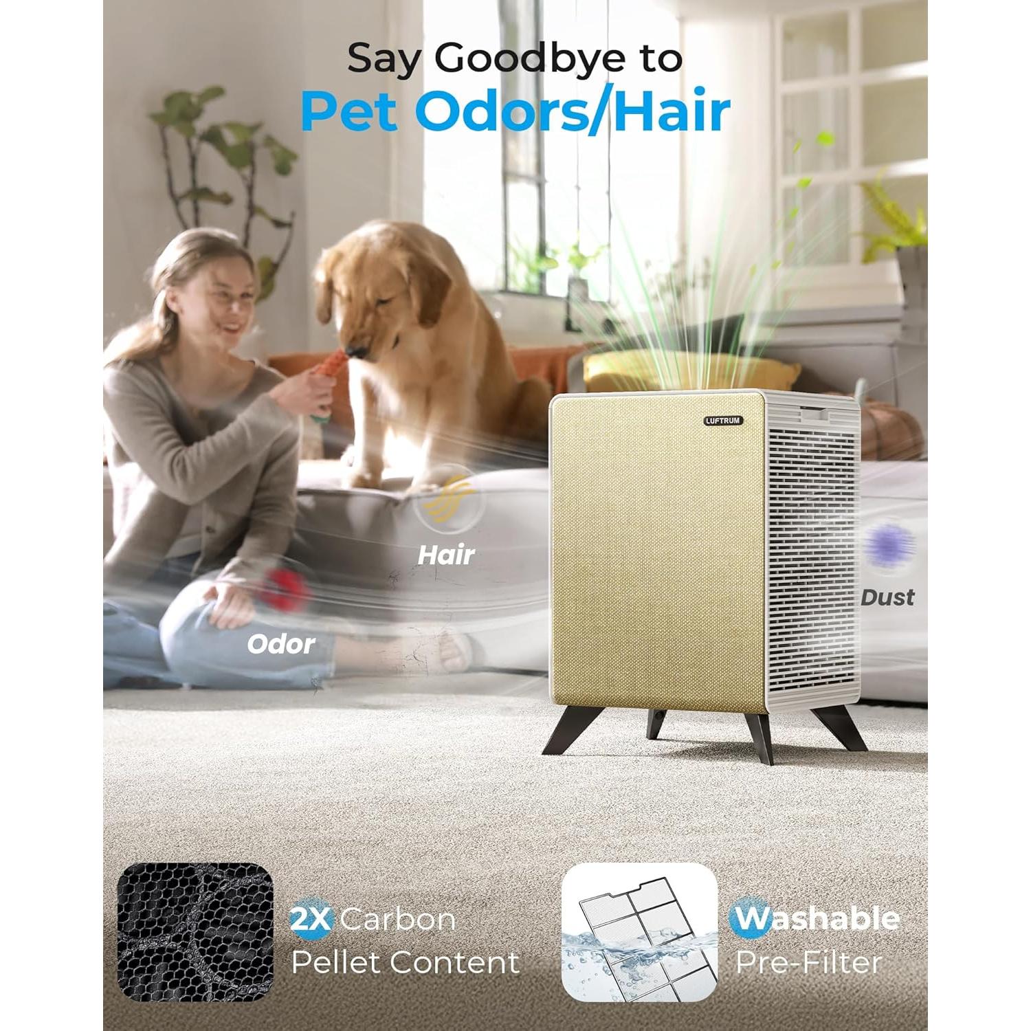 Purificador de Aire LUFTRUM C3500 Grande 209 m² Filtro HEPA
