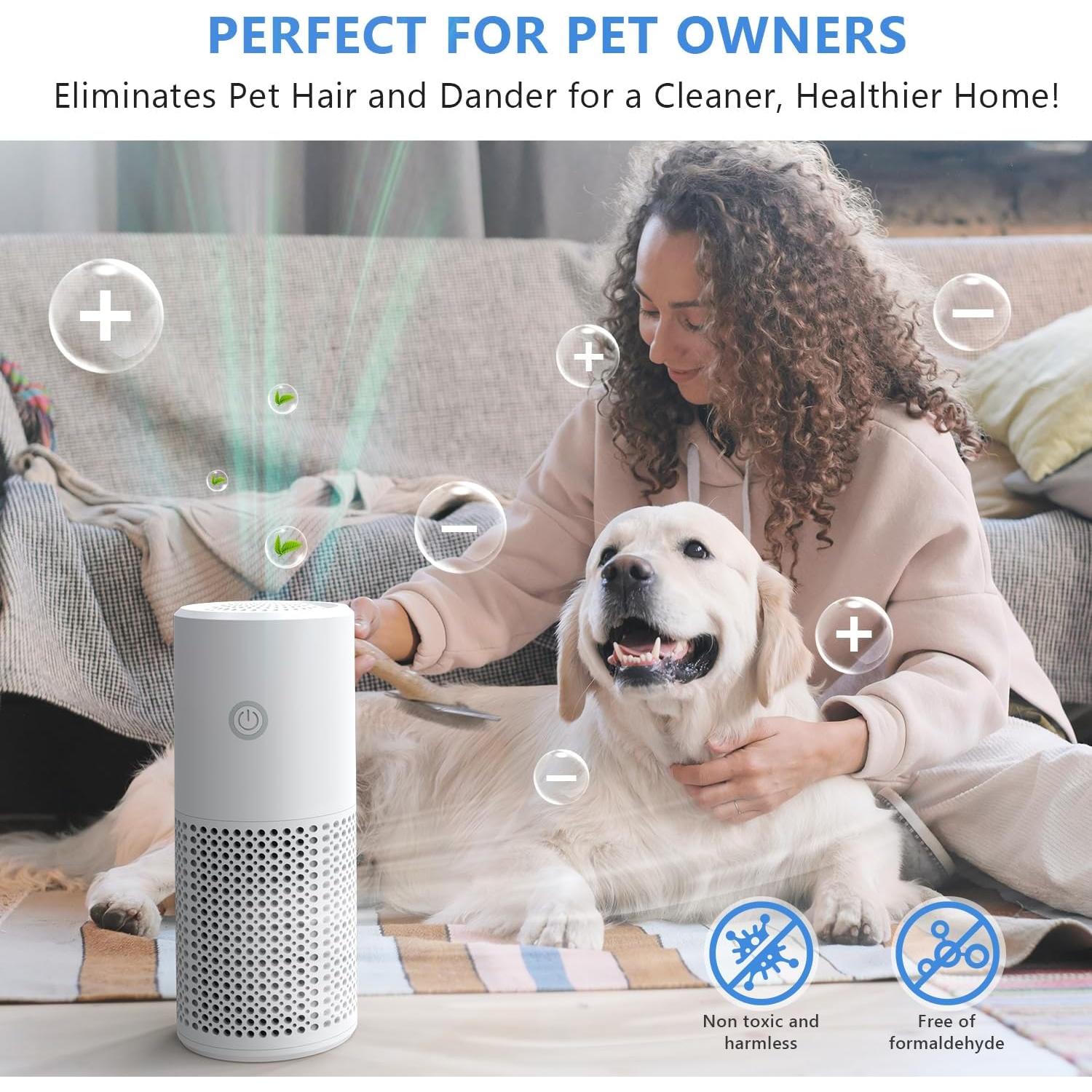 Purificador de Aire HEPA H13 DQUGUVY 3 en 1 para Hogar