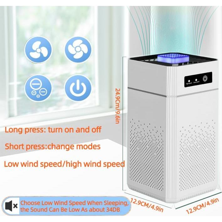 Purificador de Aire HEPA Shunrenful ZHIBO-C30 20dB Aromaterapia