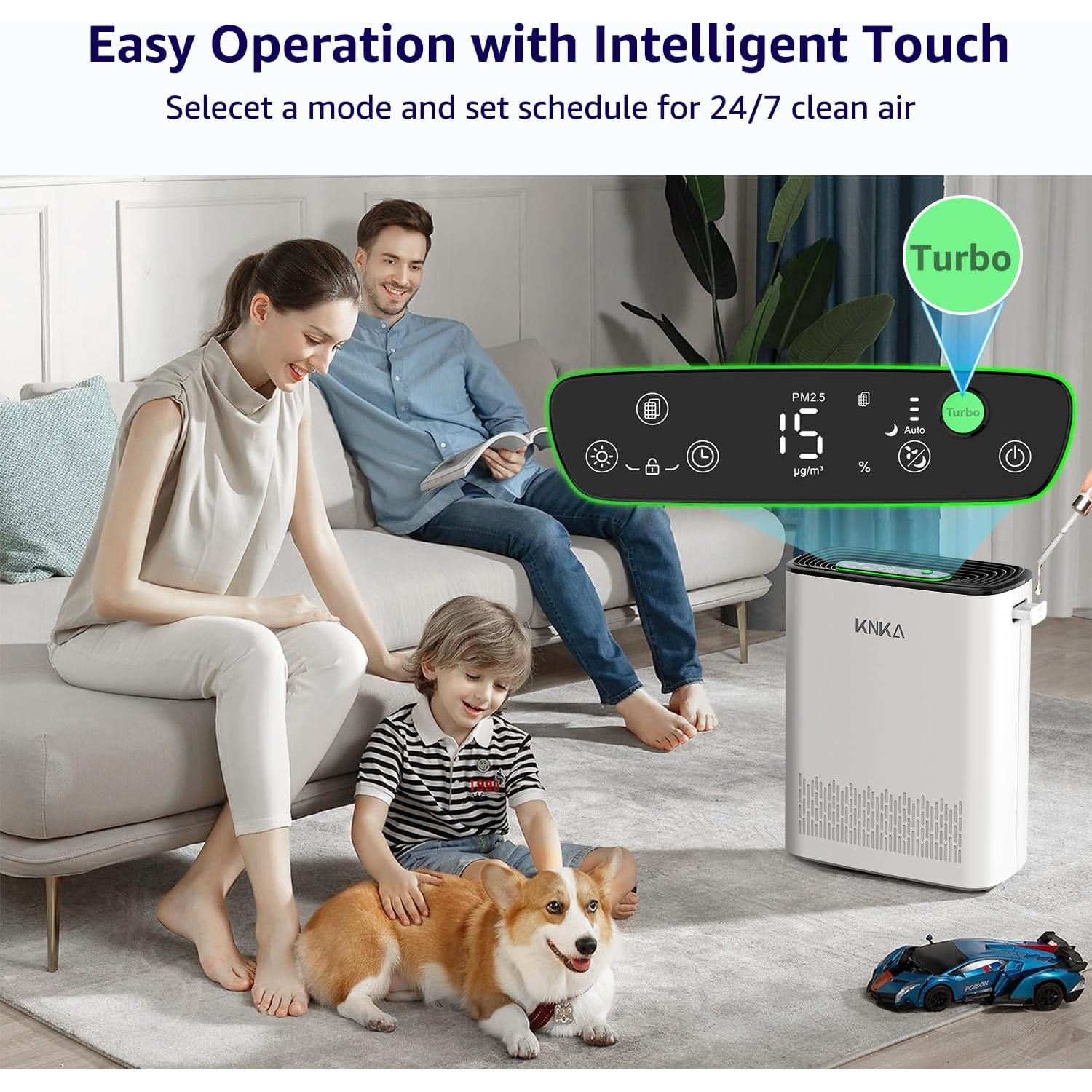 Purificador de Aire KNKA APH3000 para Habitaciones Grandes