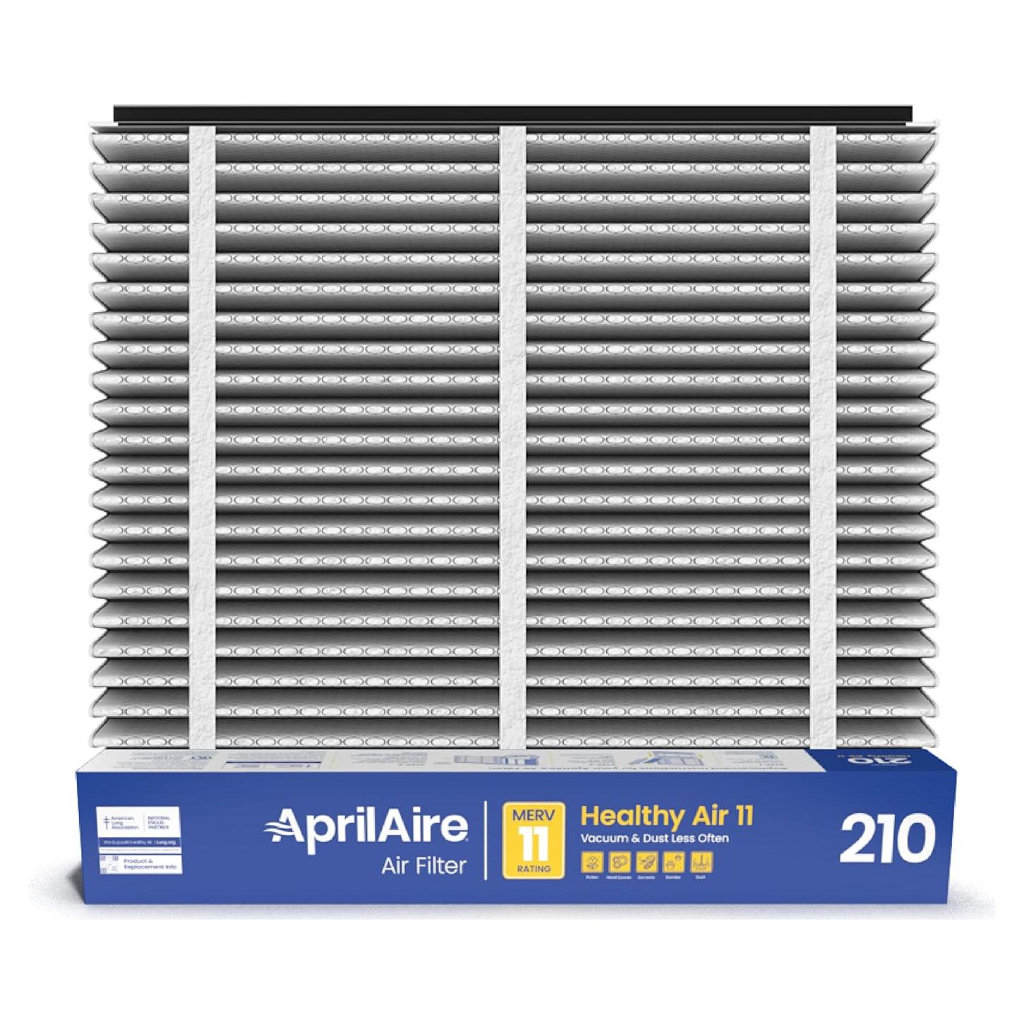 Filtro de Aire AprilAire 210 MERV 11 20x25x4 para Purificadores