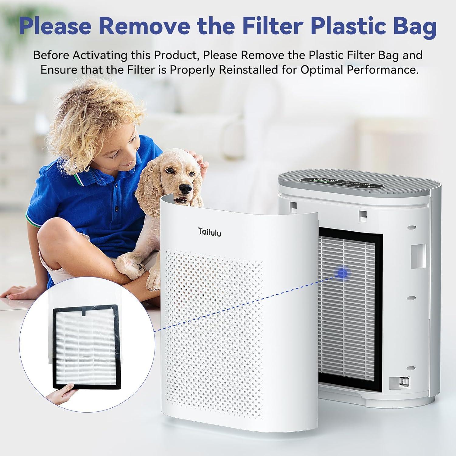 Purificador de Aire Tailulu HQKJ-180 para Habitaciones Grandes
