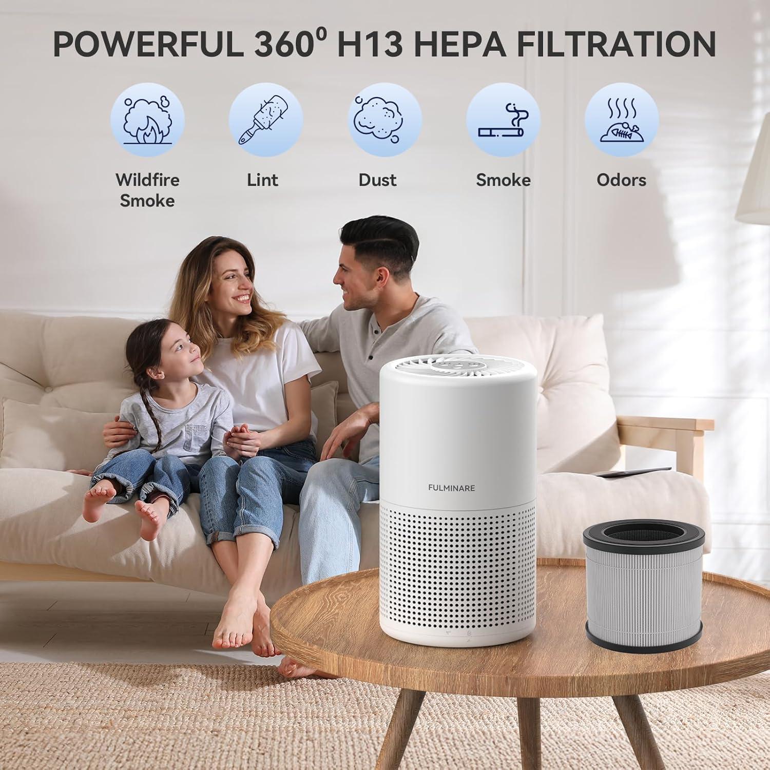 Purificador de Aire FULMINARE PU-P05 HEPA 99.97% 20m²