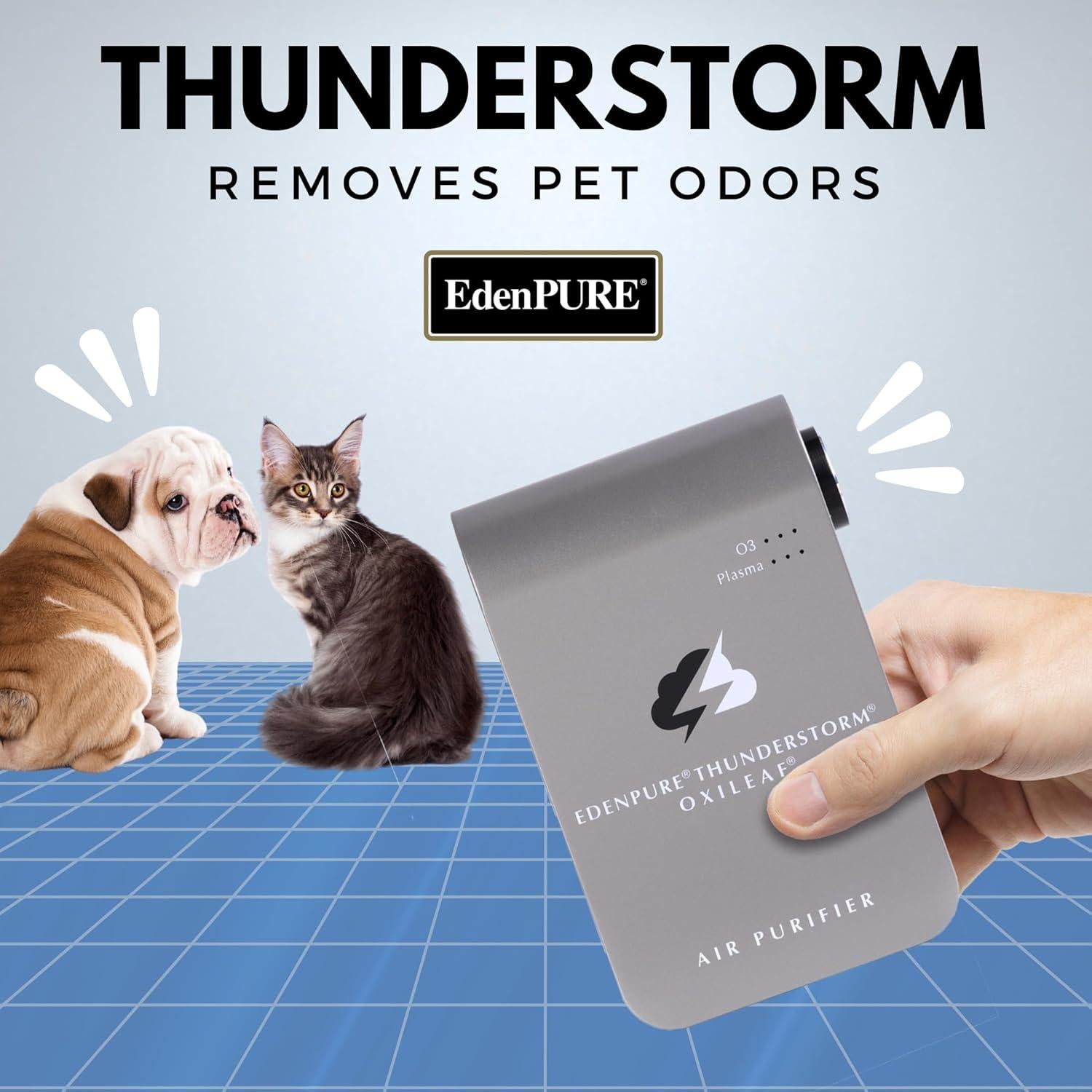 Purificador de Aire EdenPURE Thunderstorm III - Ionizador y Generador de Ozono Portátil