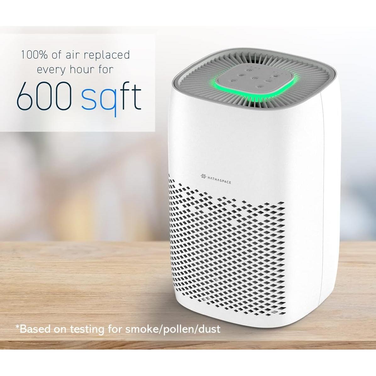 Purificador de Aire HATHASPACE HSE600 HEPA 99.9% 55.74 m²