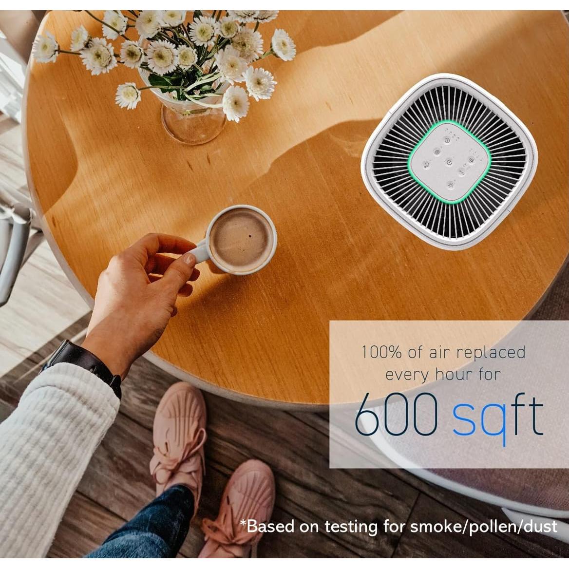 Purificador de Aire HATHASPACE HSE600 HEPA 99.9% 55.74 m²