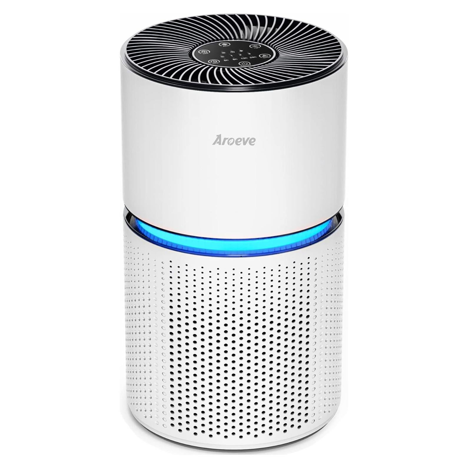 Purificador de Aire AROEVE MK03 Blanco para 102 m² - Filtro HEPA