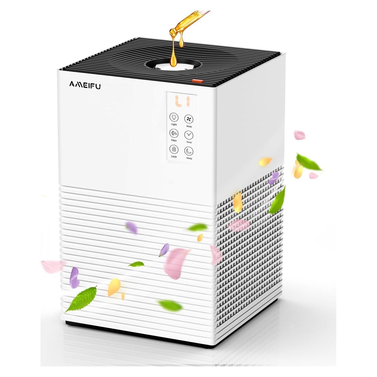 Purificador de Aire AMEIFU F2 para Habitaciones Grandes 111.5 m²