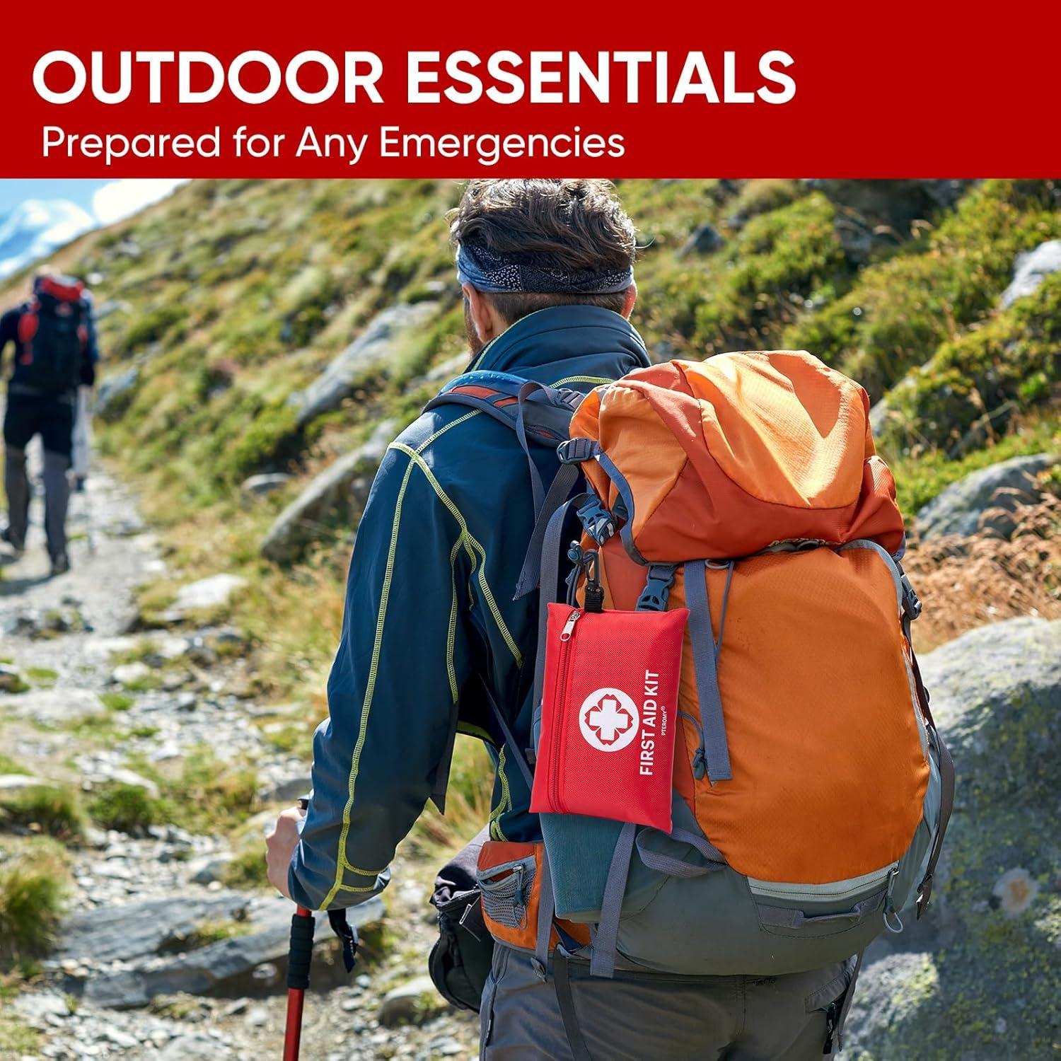 Kit de Primeros Auxilios PTEROMY 150 Piezas Compacto para Viaje