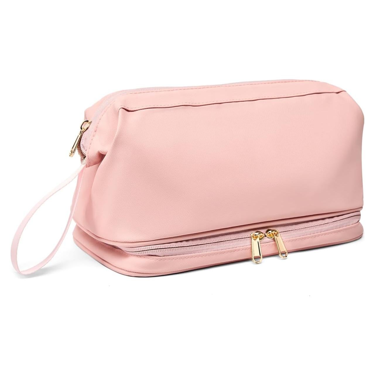 Bolsa de Aseo de Viaje Rosa Impermeable Organizador Cosmético