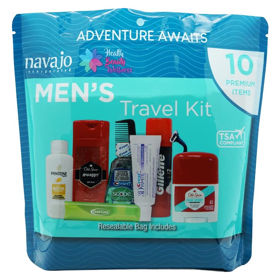 Kit de Viaje Reutilizable para Hombres 10 Piezas Handy Solutions