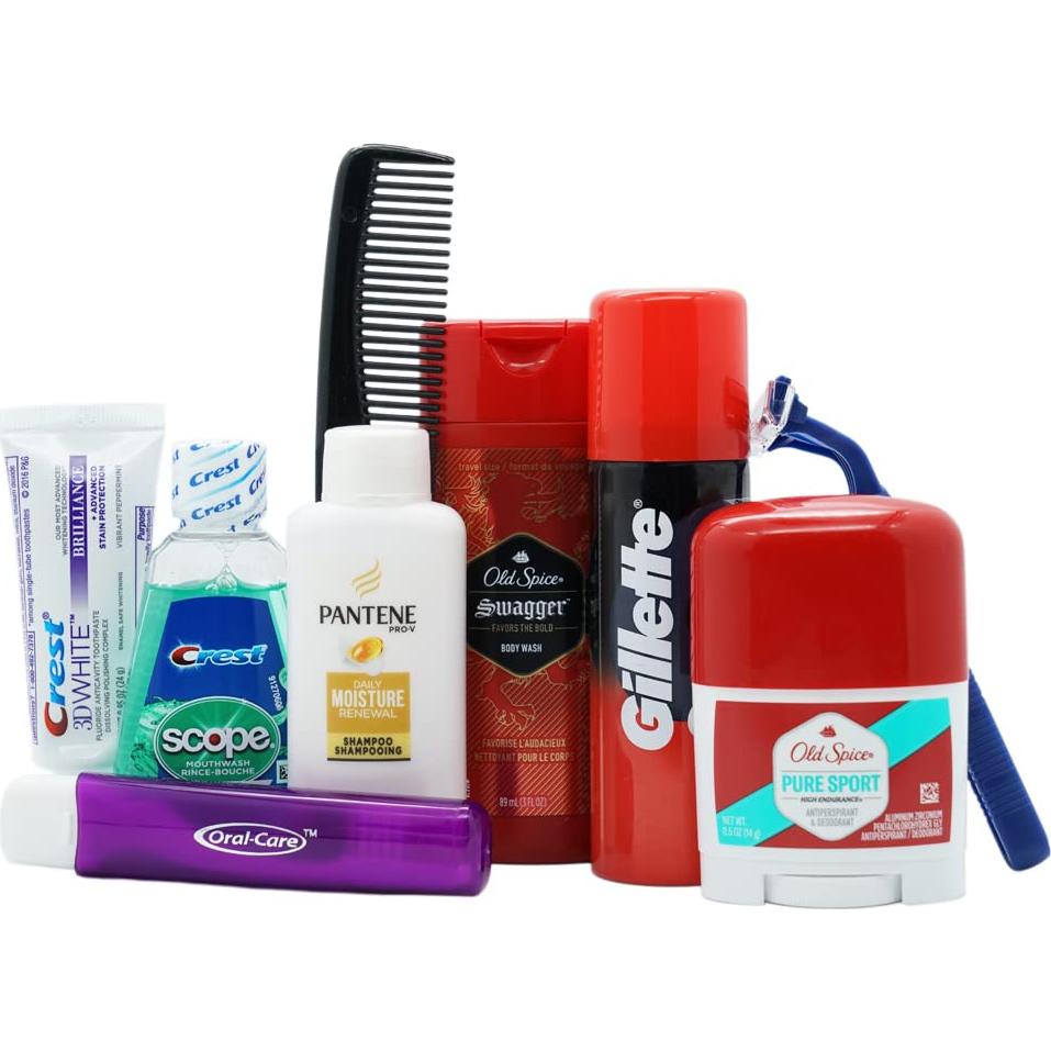 Kit de Viaje Reutilizable para Hombres 10 Piezas Handy Solutions