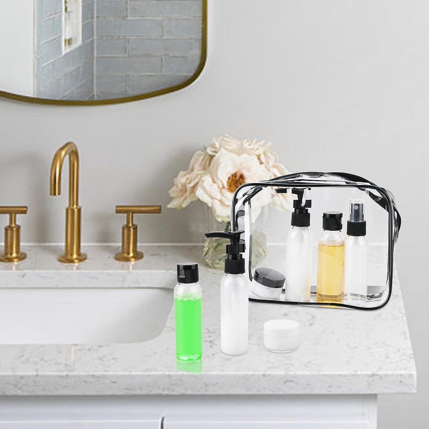 Set de Botellas de Viaje Cosywell 13 Piezas Aprobadas por TSA