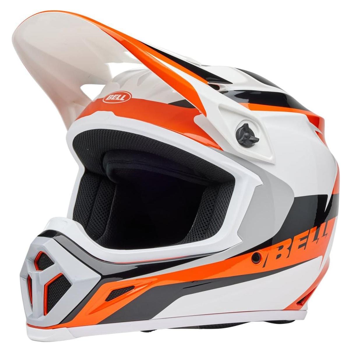 Casco de Motocross BELL MX-9 MIPS Naranja Brillante Grande