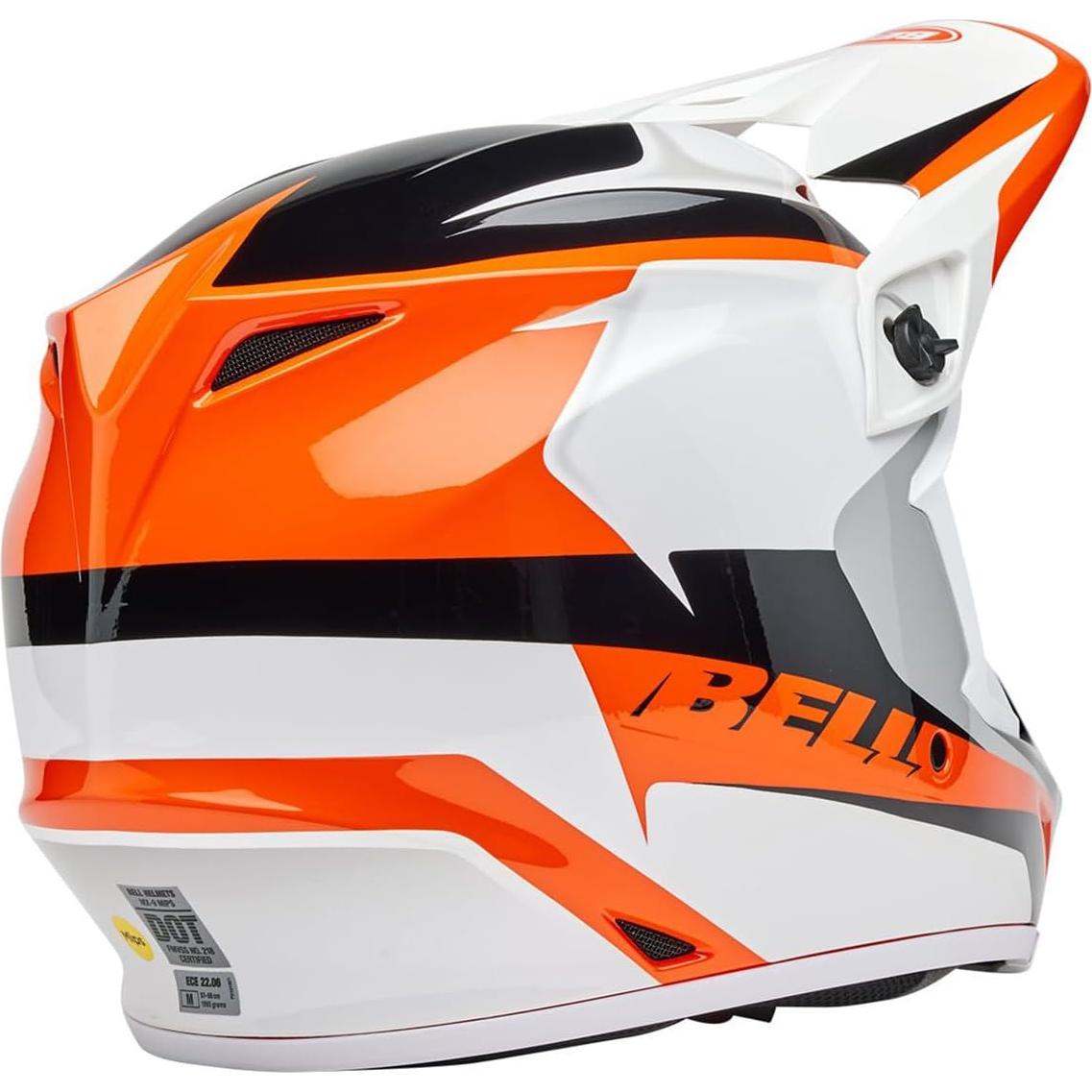 Casco de Motocross BELL MX-9 MIPS Naranja Brillante Grande