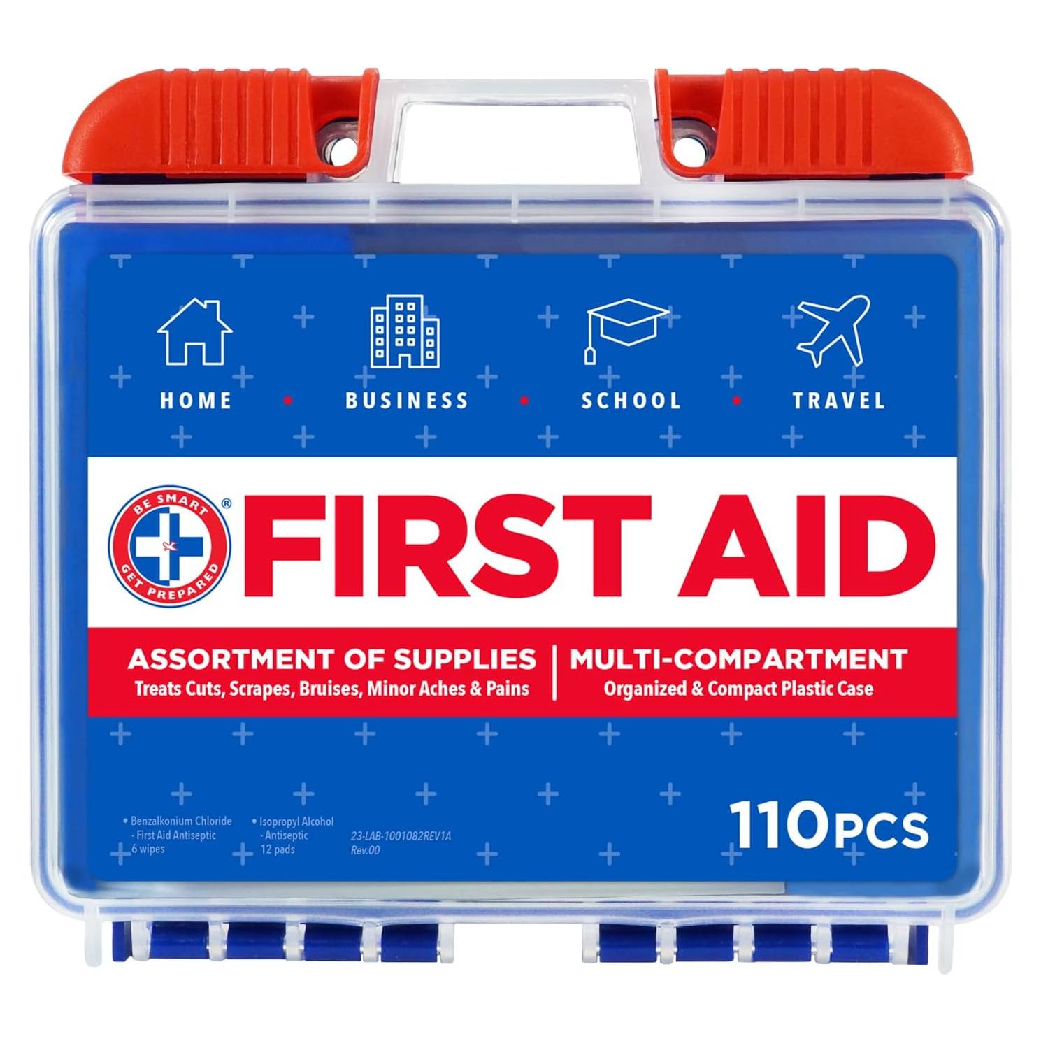 Kit de Primeros Auxilios Be Smart Get Prepared 110 Piezas