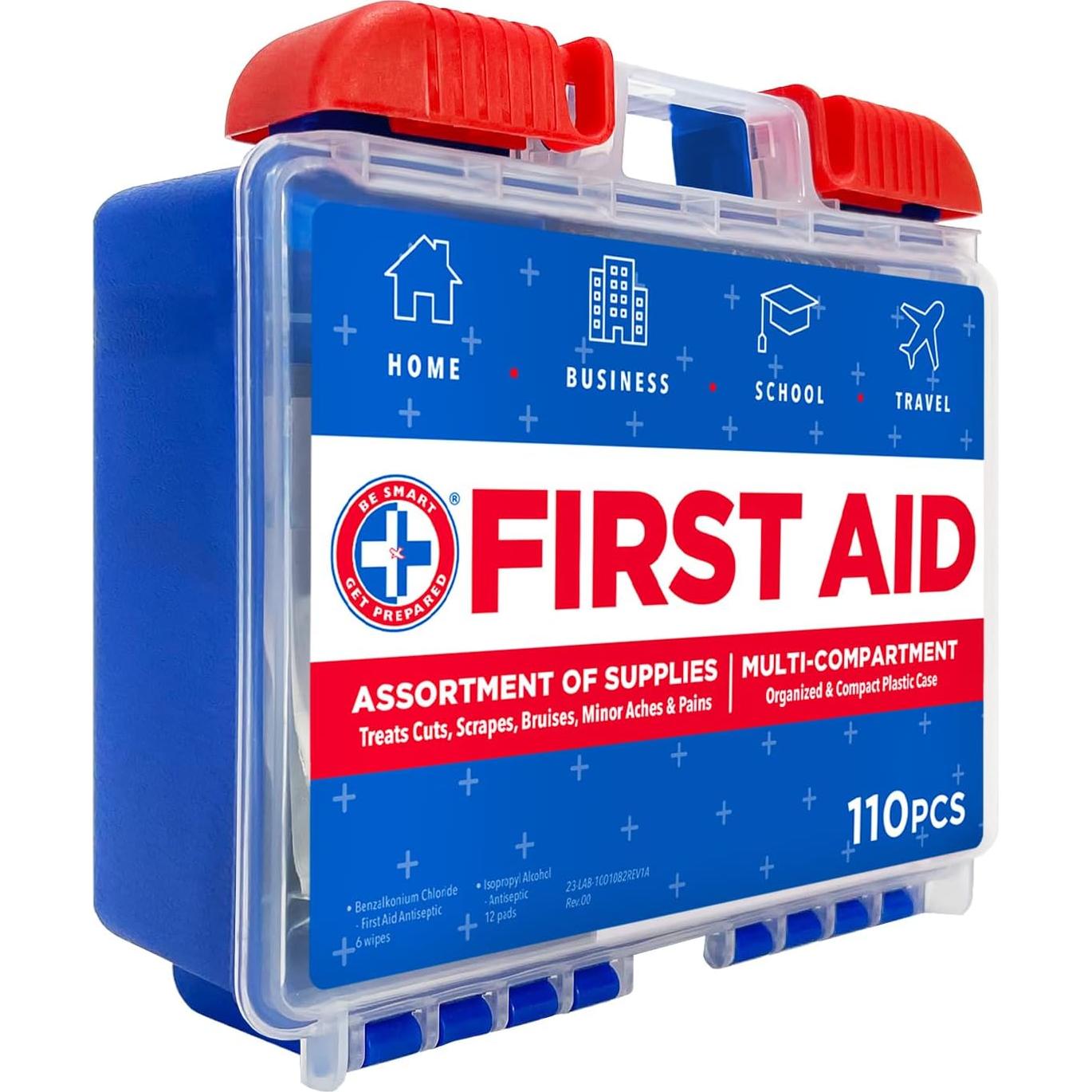 Kit de Primeros Auxilios Be Smart Get Prepared 110 Piezas