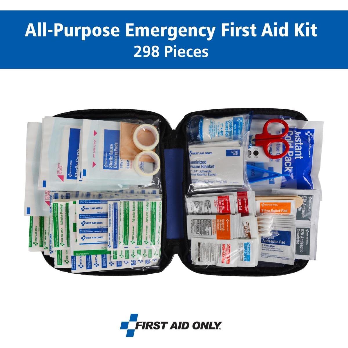 Kit de Primeros Auxilios 299 Piezas First Aid Only FAO-442