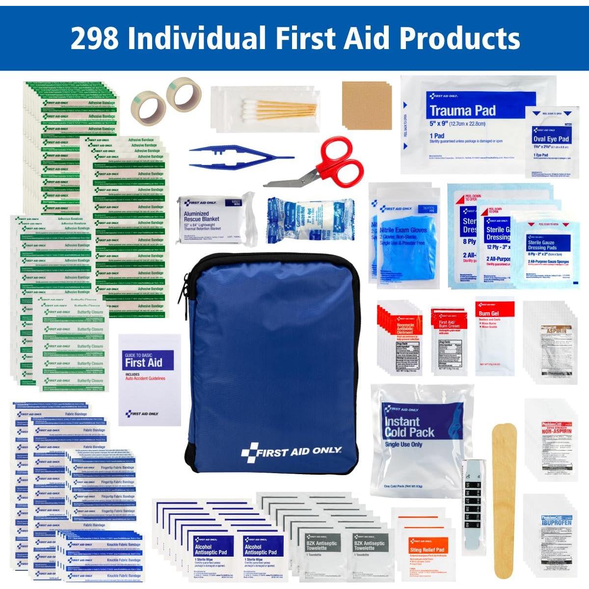 Kit de Primeros Auxilios 299 Piezas First Aid Only FAO-442