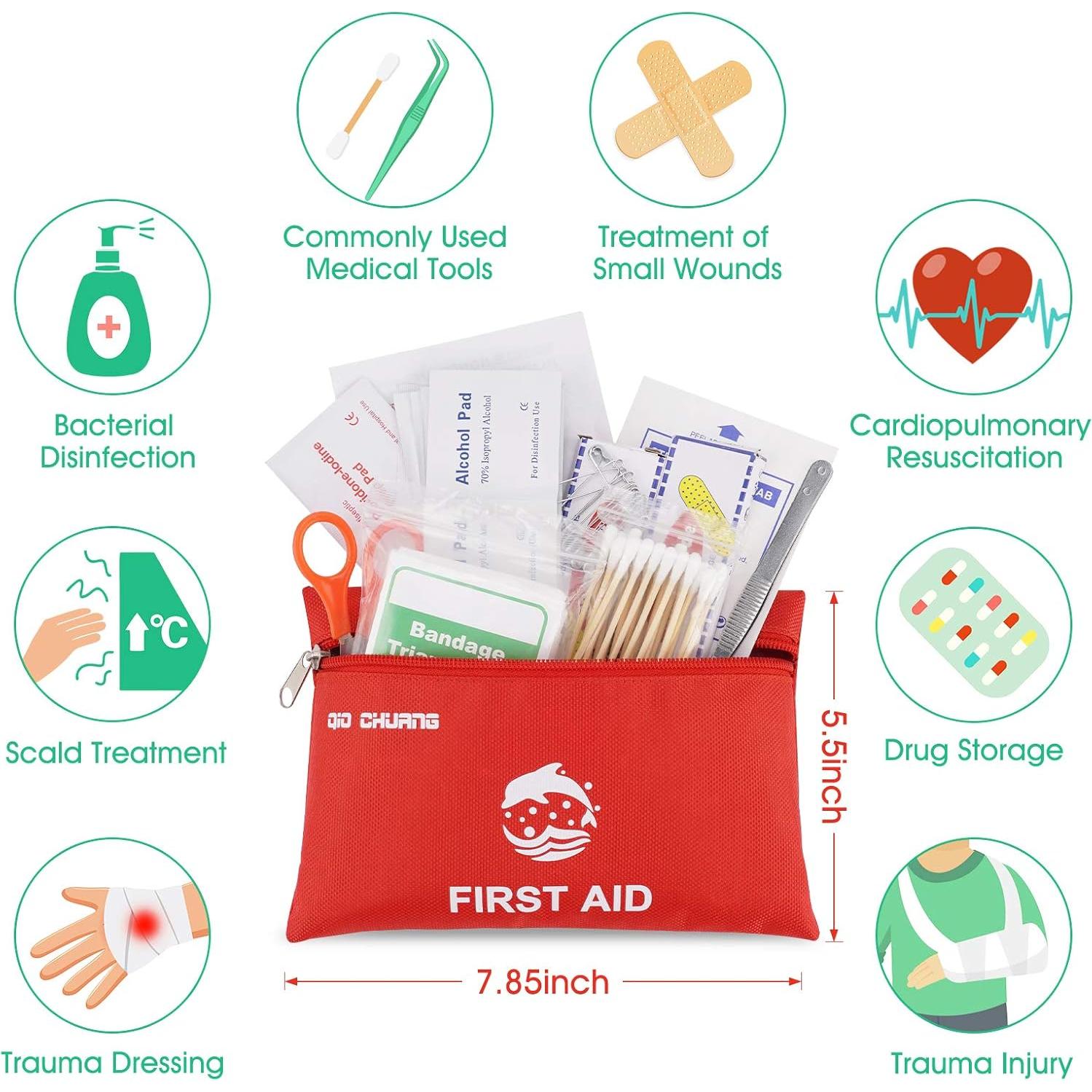 Kit de Primeros Auxilios QIO CHUANG 87 Piezas Portátil