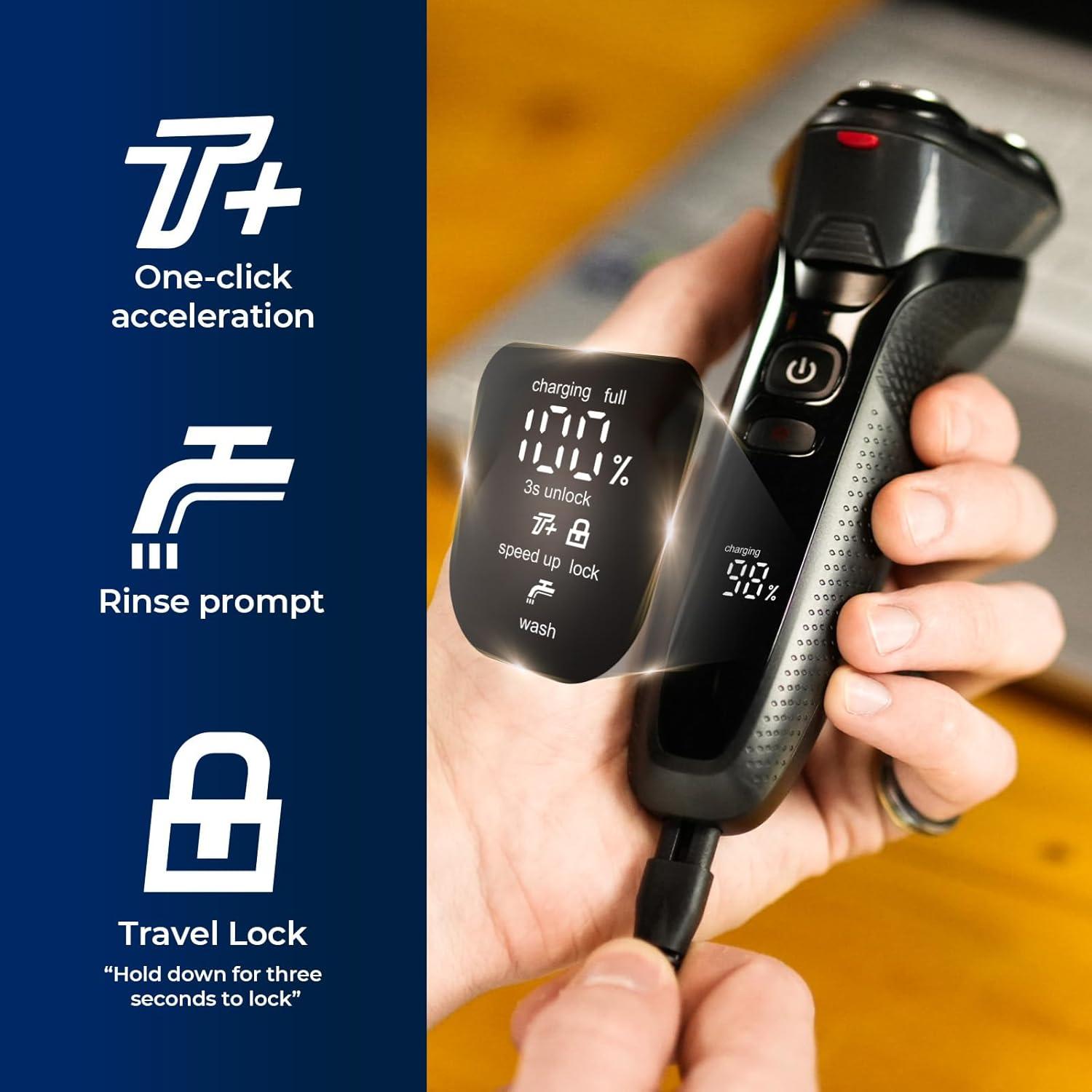 Afeitadora Eléctrica Inalámbrica Rategist 3 en 1 Impermeable