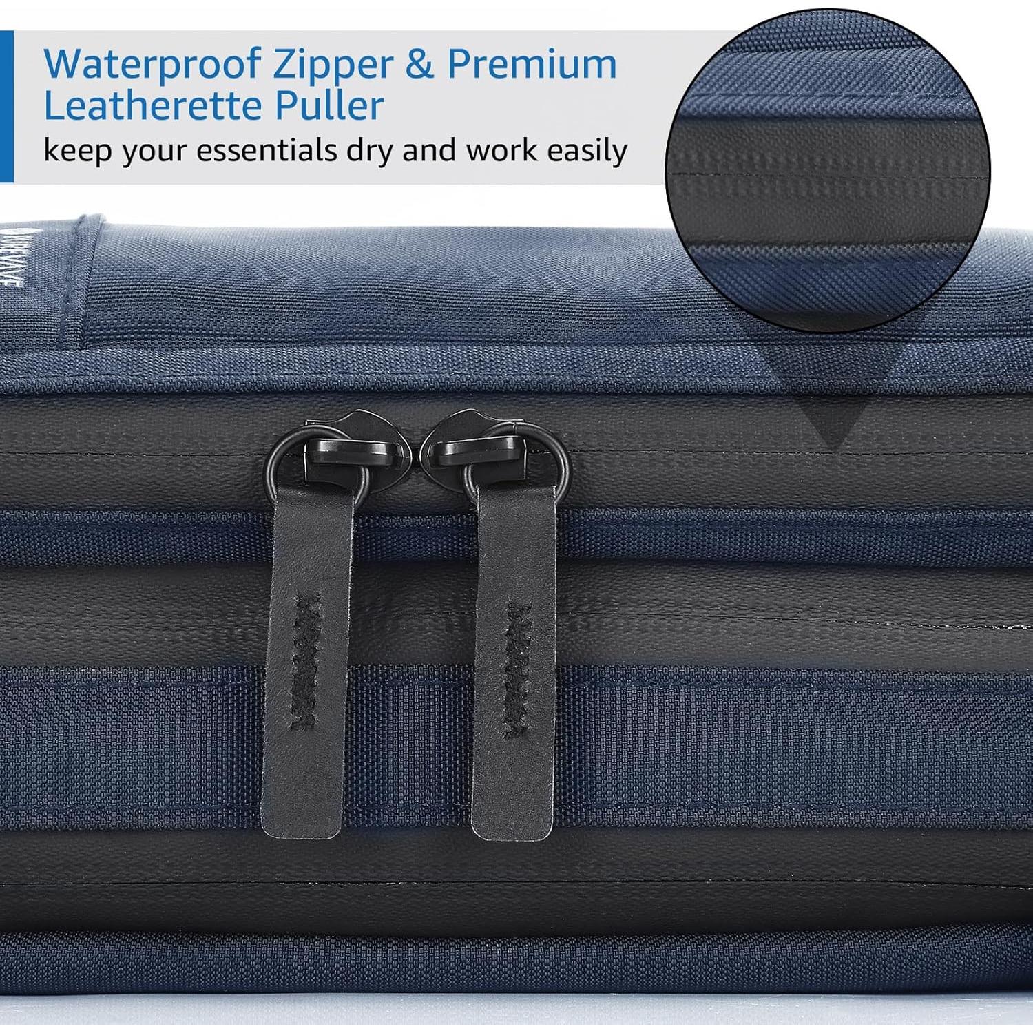 Bolsa de Aseo Compacta para Hombres Purevave Azul 25.5x9x13cm