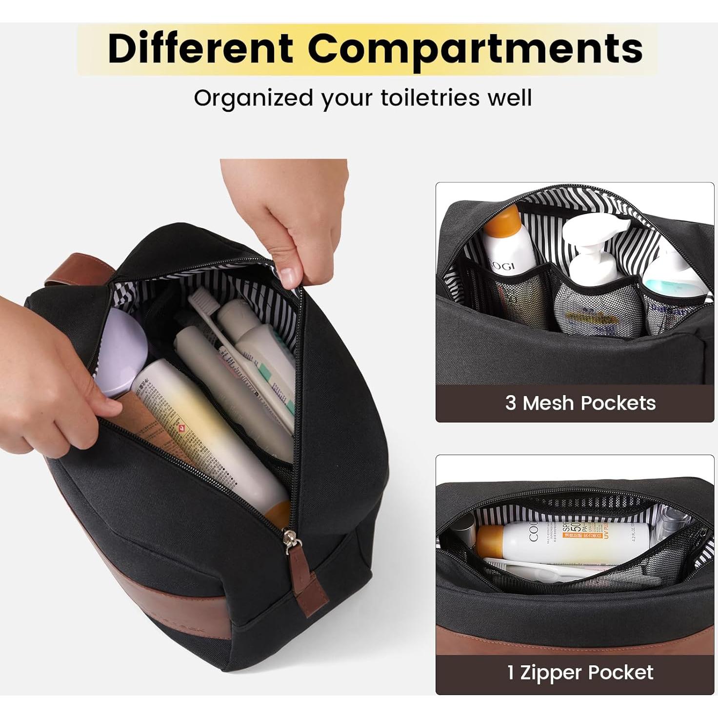 Bolsa de Aseo Grande Vorspack Negra Resistente al Agua