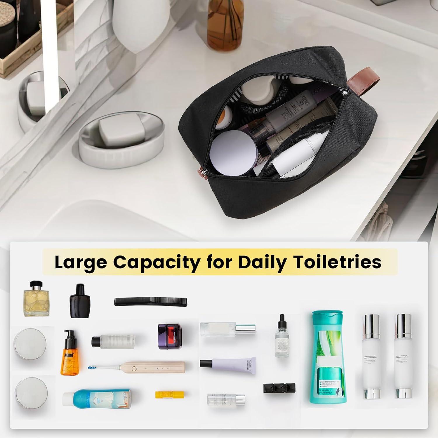 Bolsa de Aseo Grande Vorspack Negra Resistente al Agua