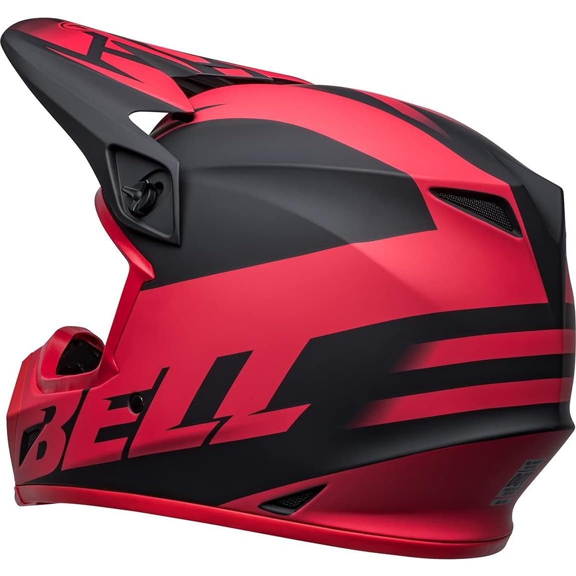 Casco de Motocross BELL MX-9 MIPS Mediano Negro/Rojo