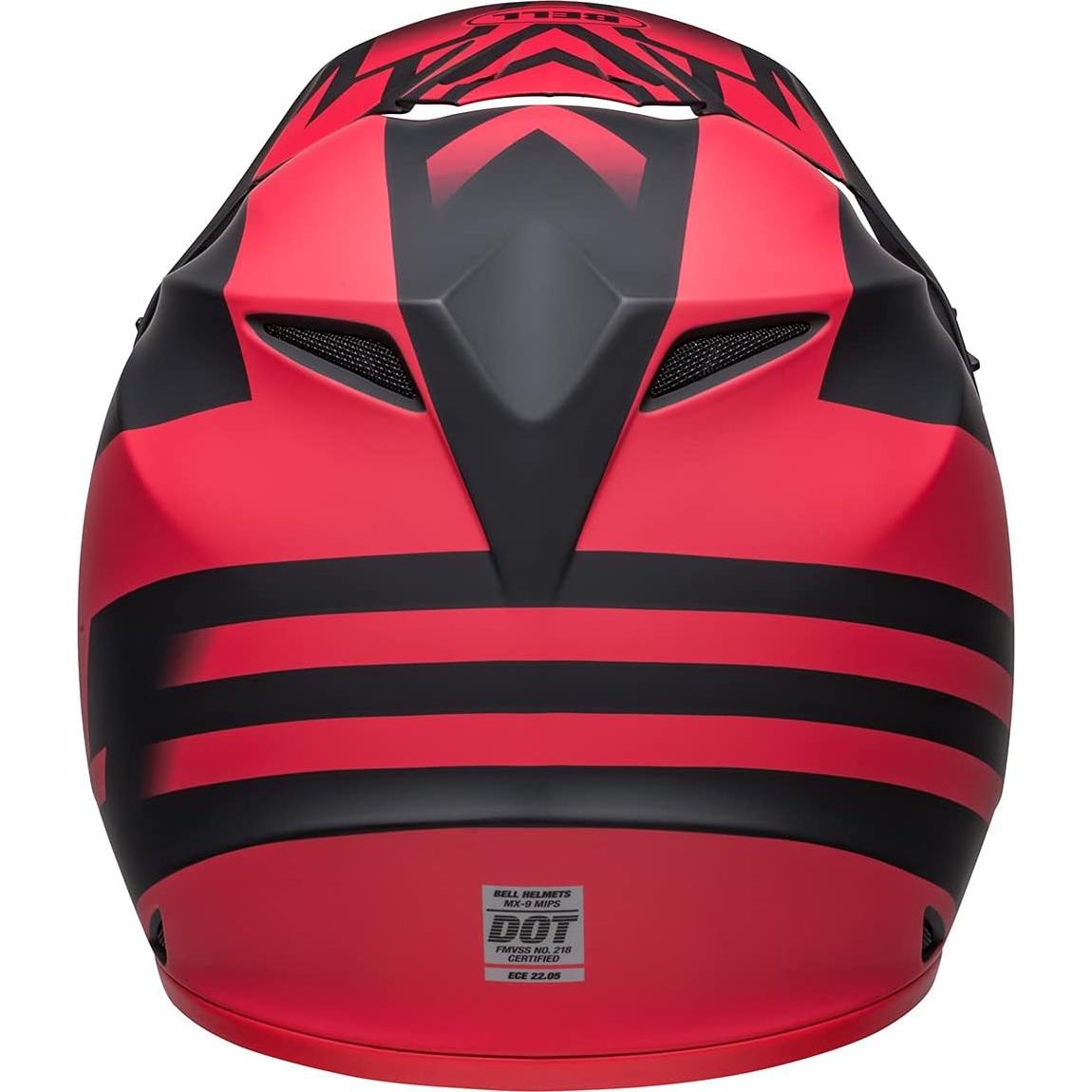 Casco de Motocross BELL MX-9 MIPS Mediano Negro/Rojo
