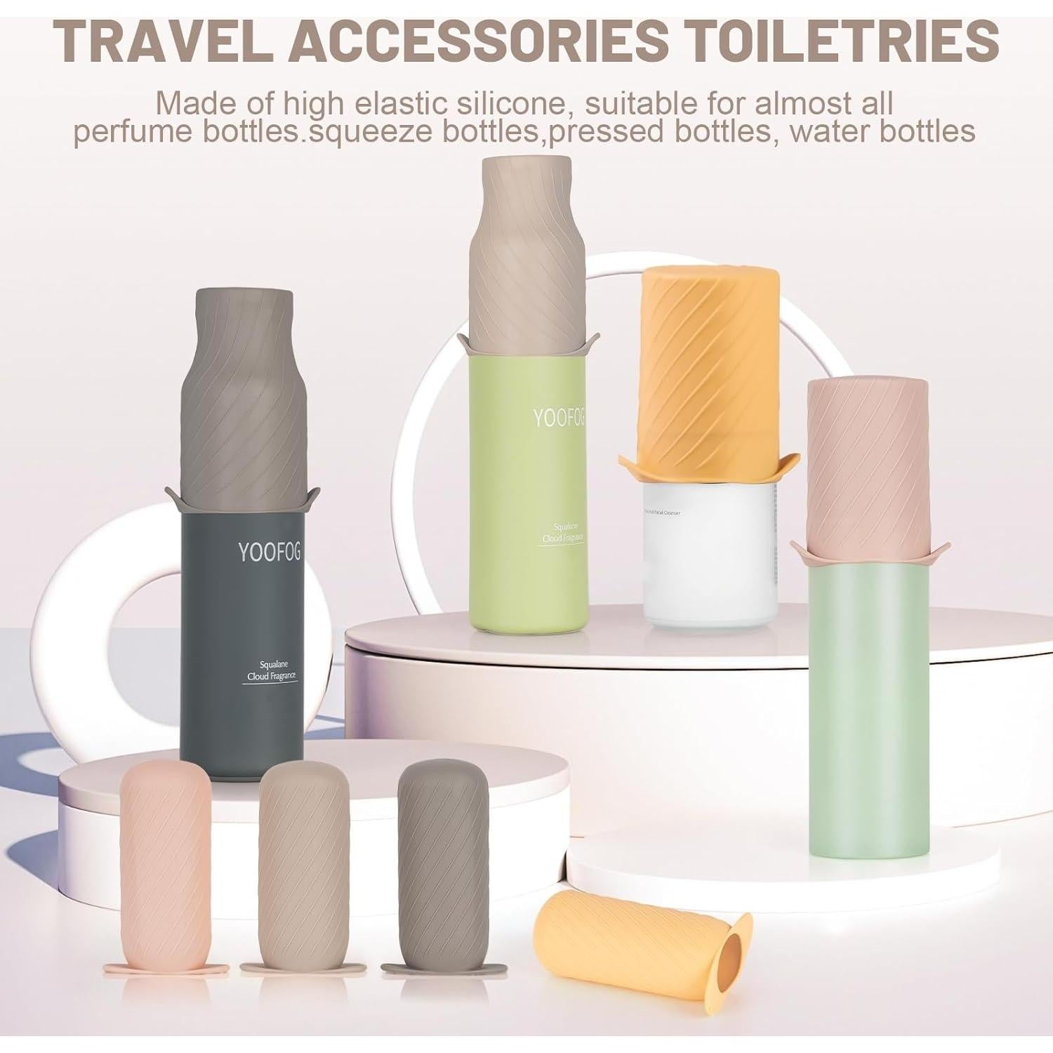 Protectores de Artículos de Tocador Mrsdry, 8 Pzas, Albaricoque